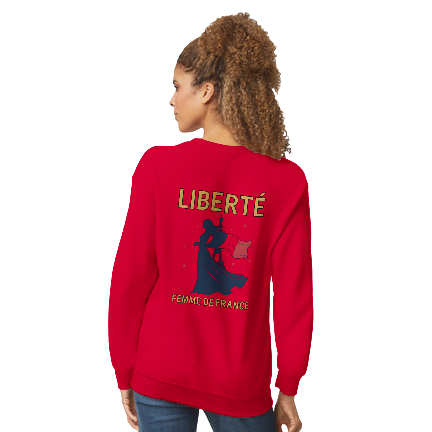 Sweat-shirt femme liberté  classique ras du cou | Gildan® 18000
