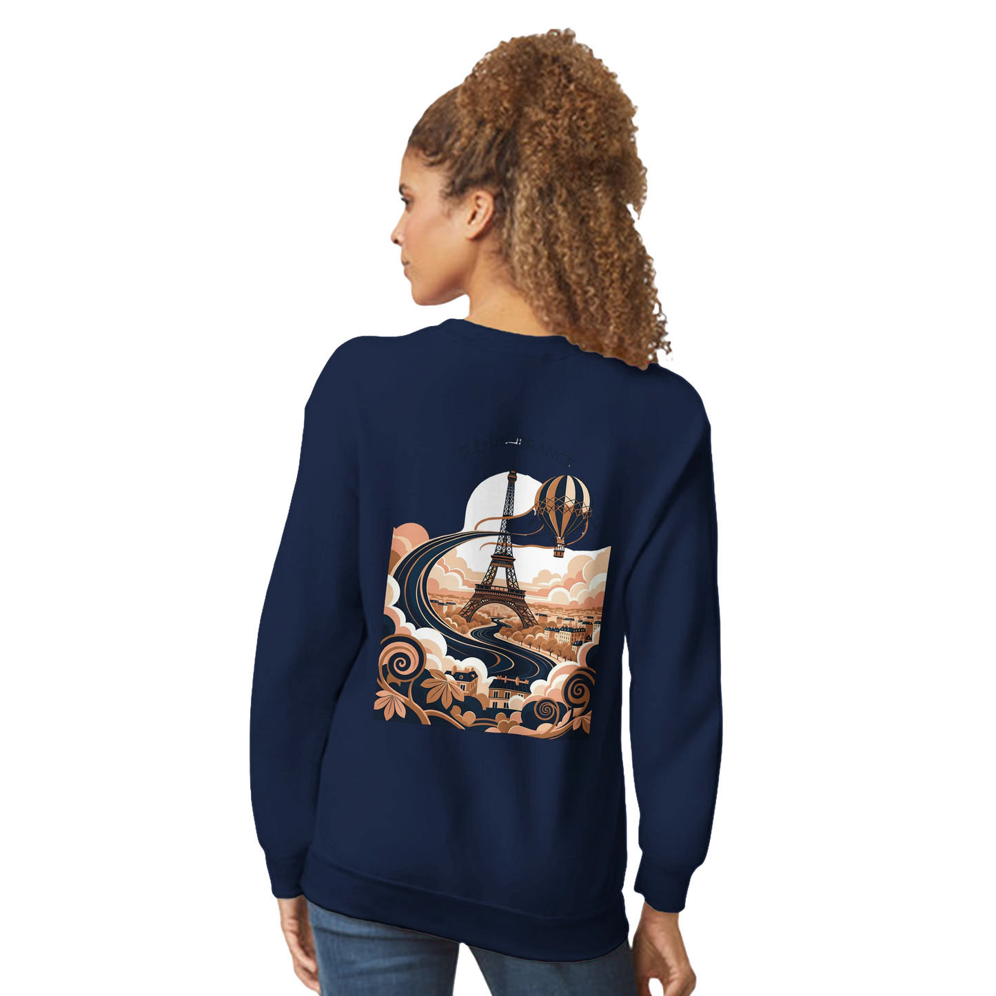 Sweat-shirt Unisexe Île-de-France – Confort Premium et Coupe Classique