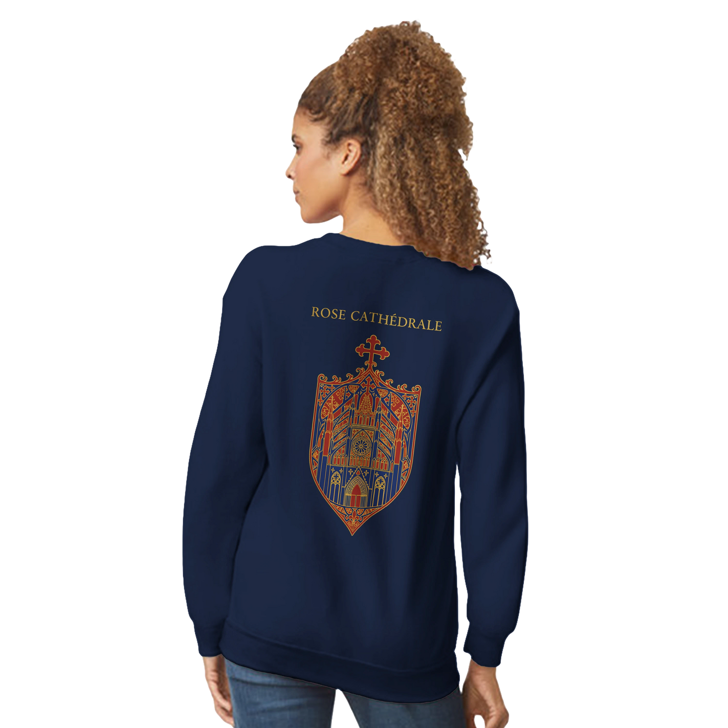 Sweat-shirt Femme Rose Cathédrale – Confort et Style Classique