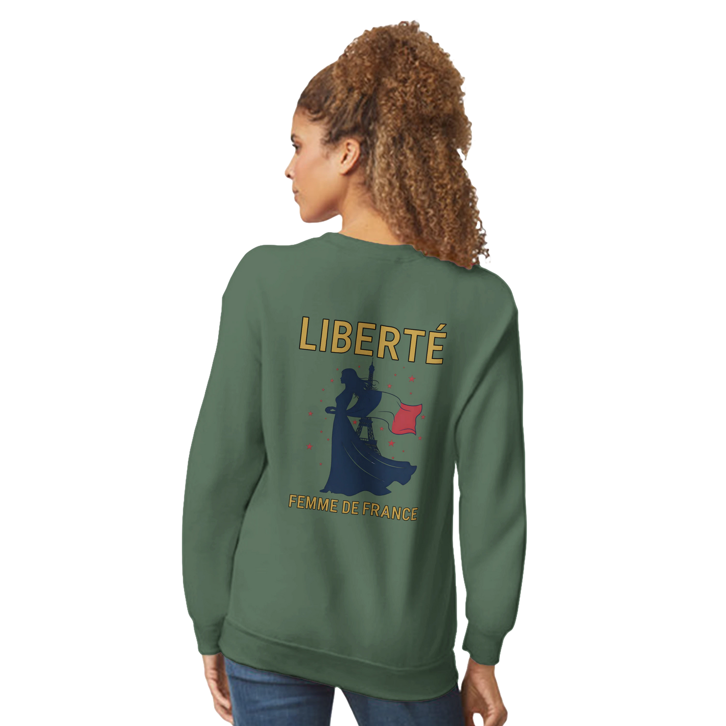 Sweat-shirt femme liberté  classique ras du cou | Gildan® 18000