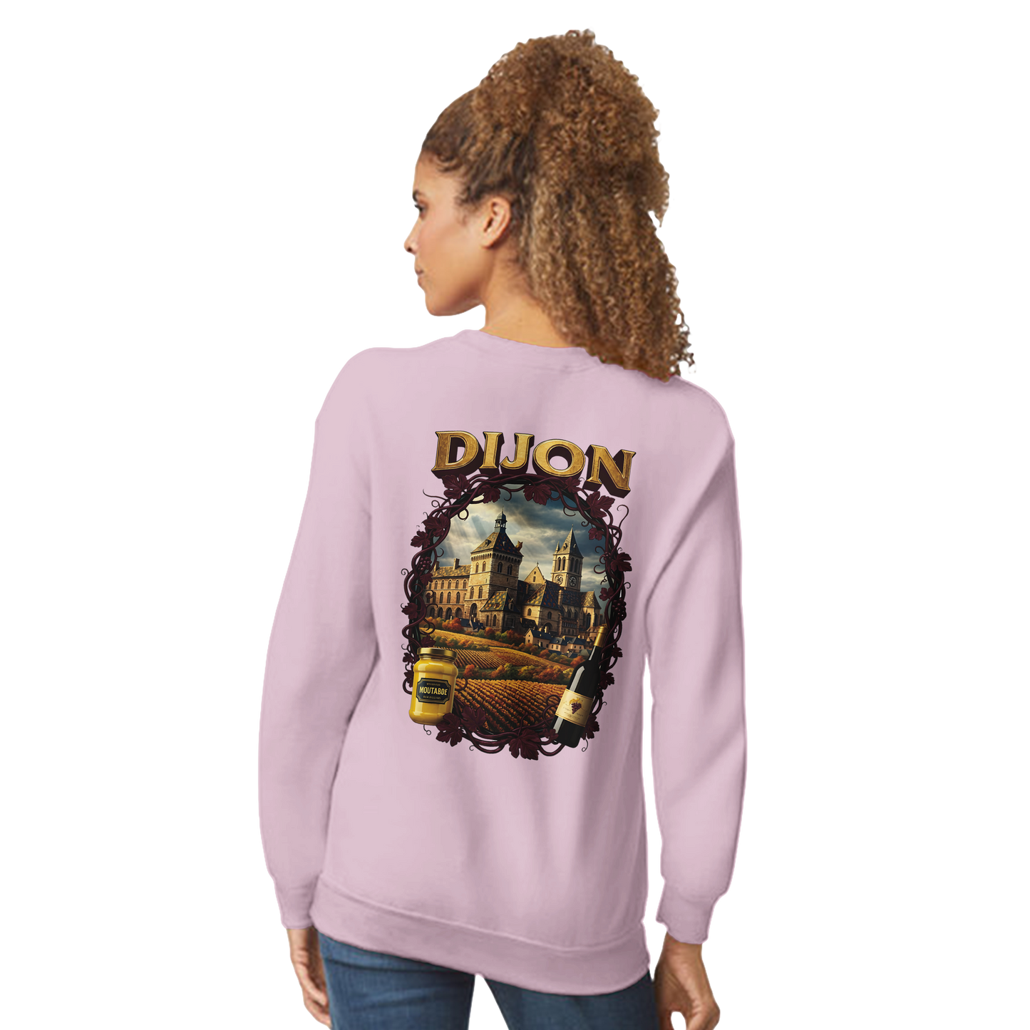 Sweat-shirt Unisexe Dijon – Ville de France – Coupe Classique Confortable