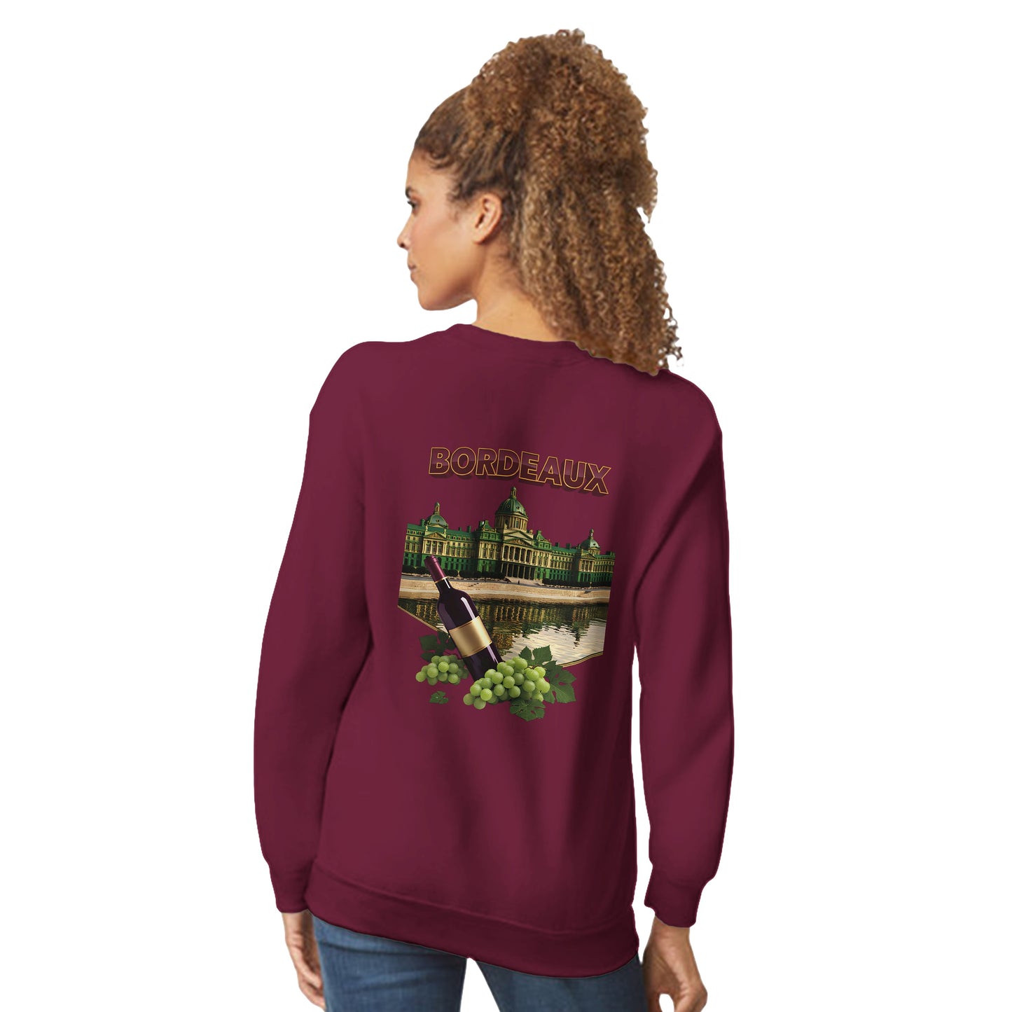 Sweat-shirt Unisexe Bordeaux Ville de France – Classique et Confortable