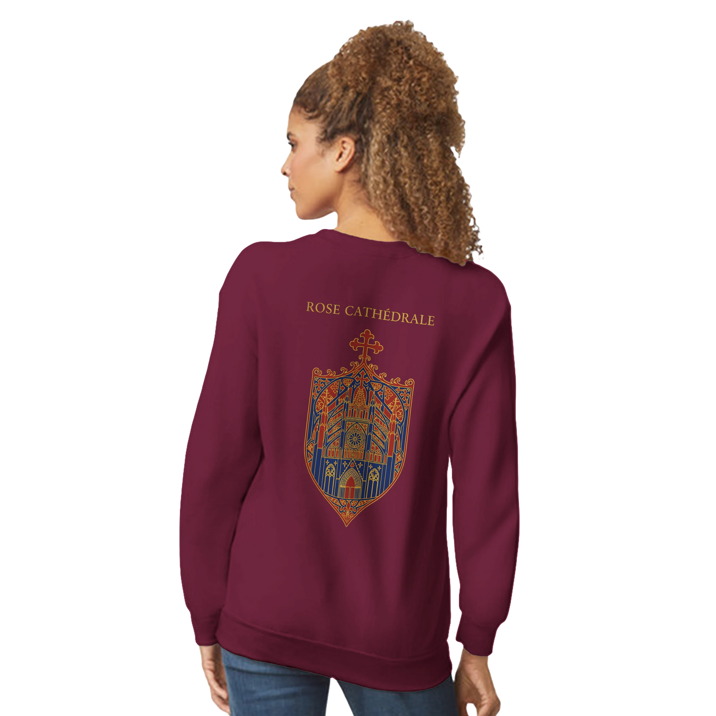 Sweat-shirt Femme Rose Cathédrale – Confort et Style Classique