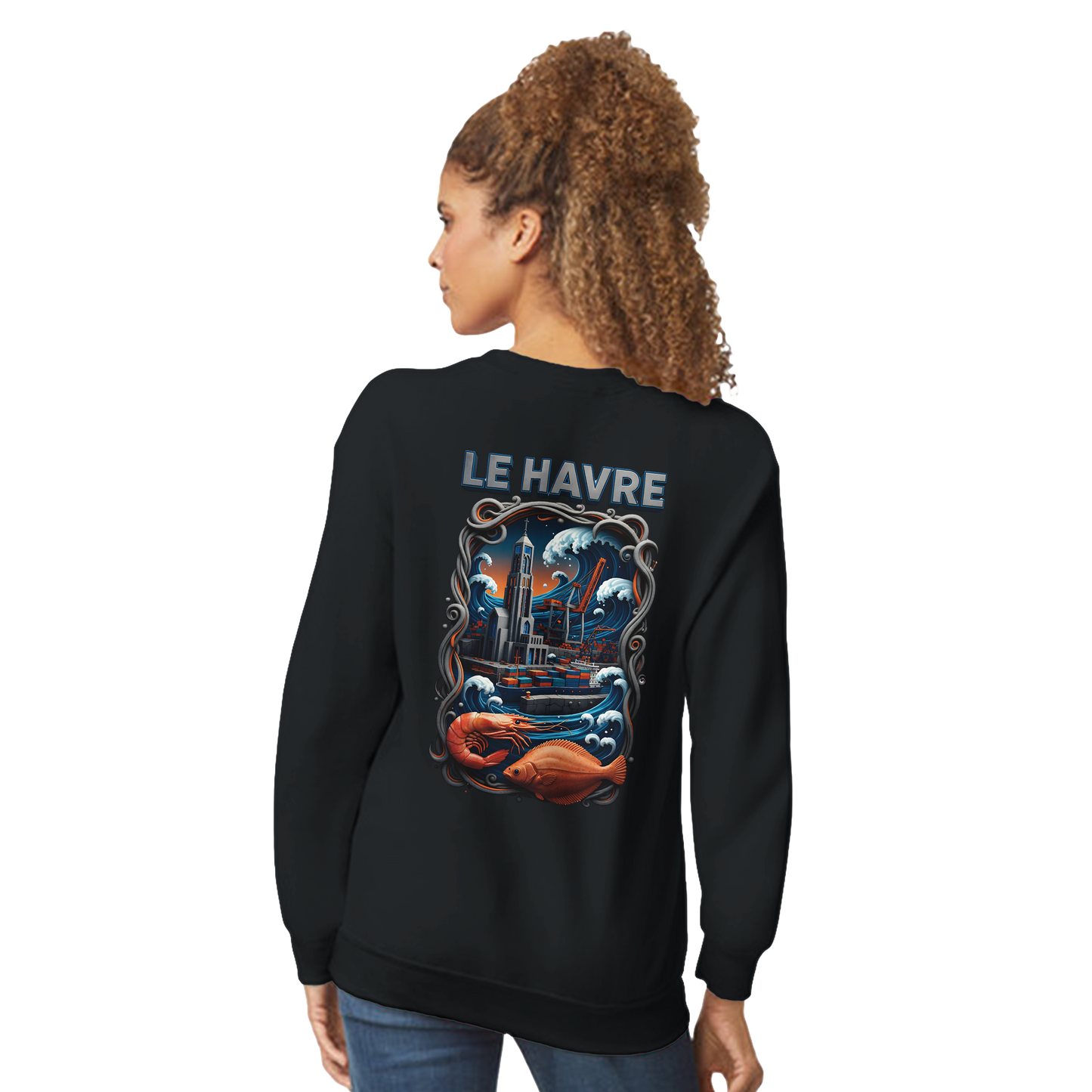 Sweat-shirt Unisexe Le Havre – Pull Classique Confortable