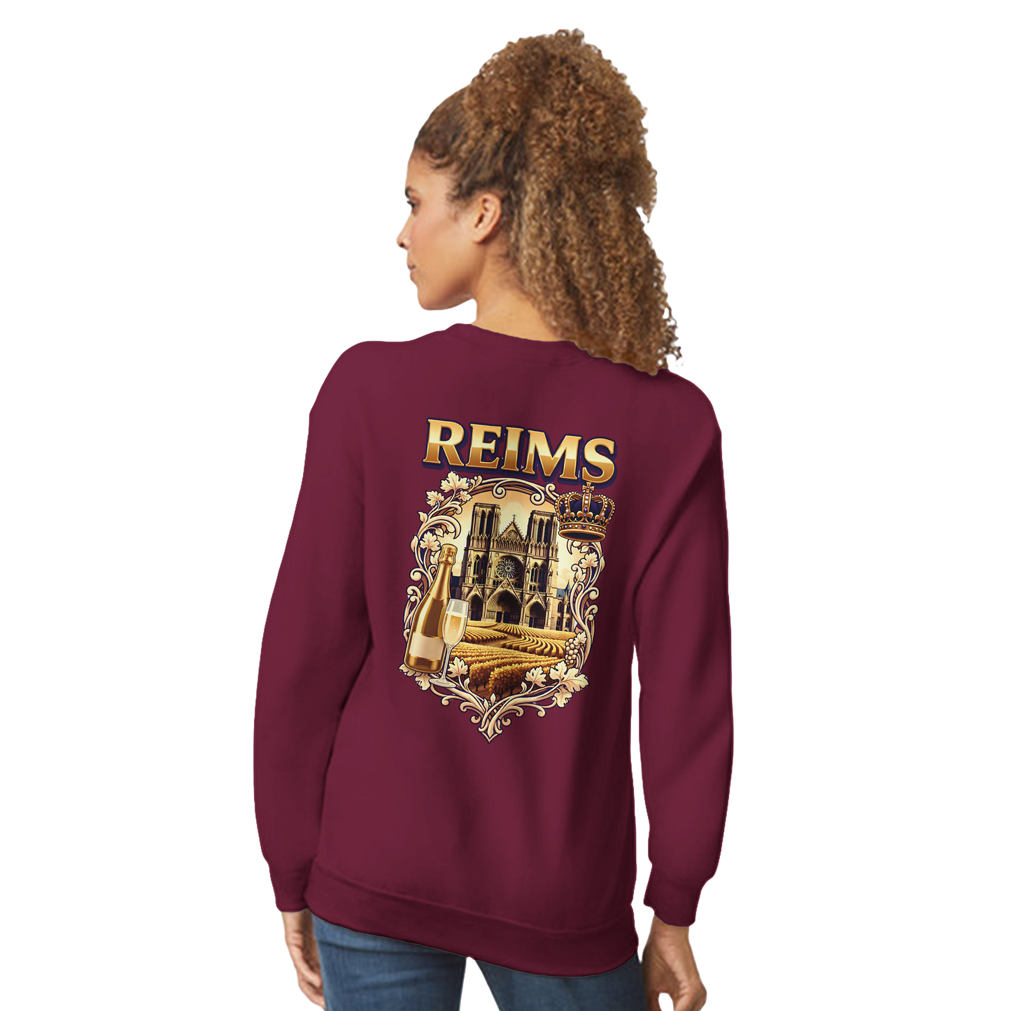 Sweat-shirt Reims – Sweat à col rond confortable en coton mélangé