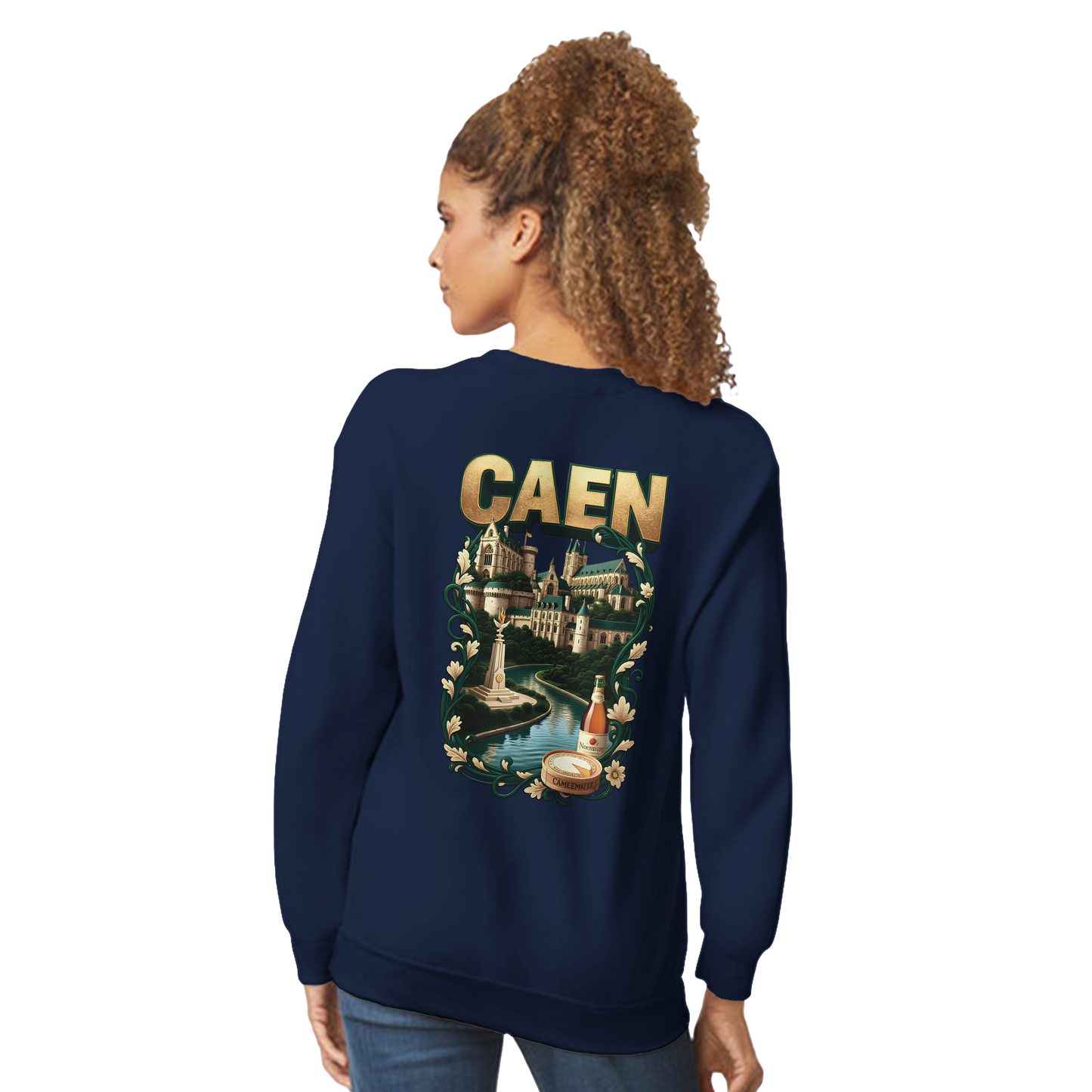 Sweat-shirt Unisexe Caen - Ville de France - Confort Classique
