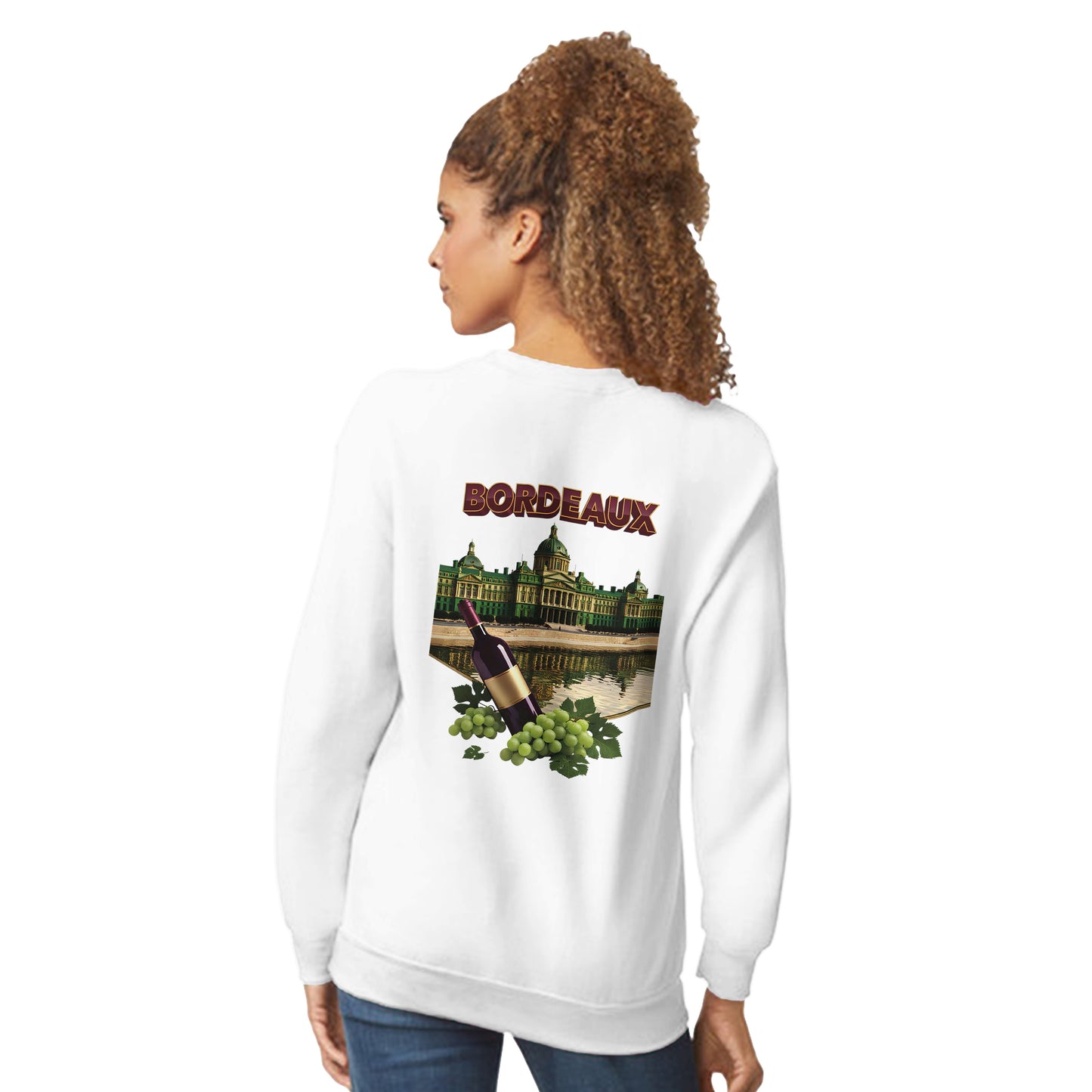 Sweat-shirt Unisexe Bordeaux Ville de France – Classique et Confortable