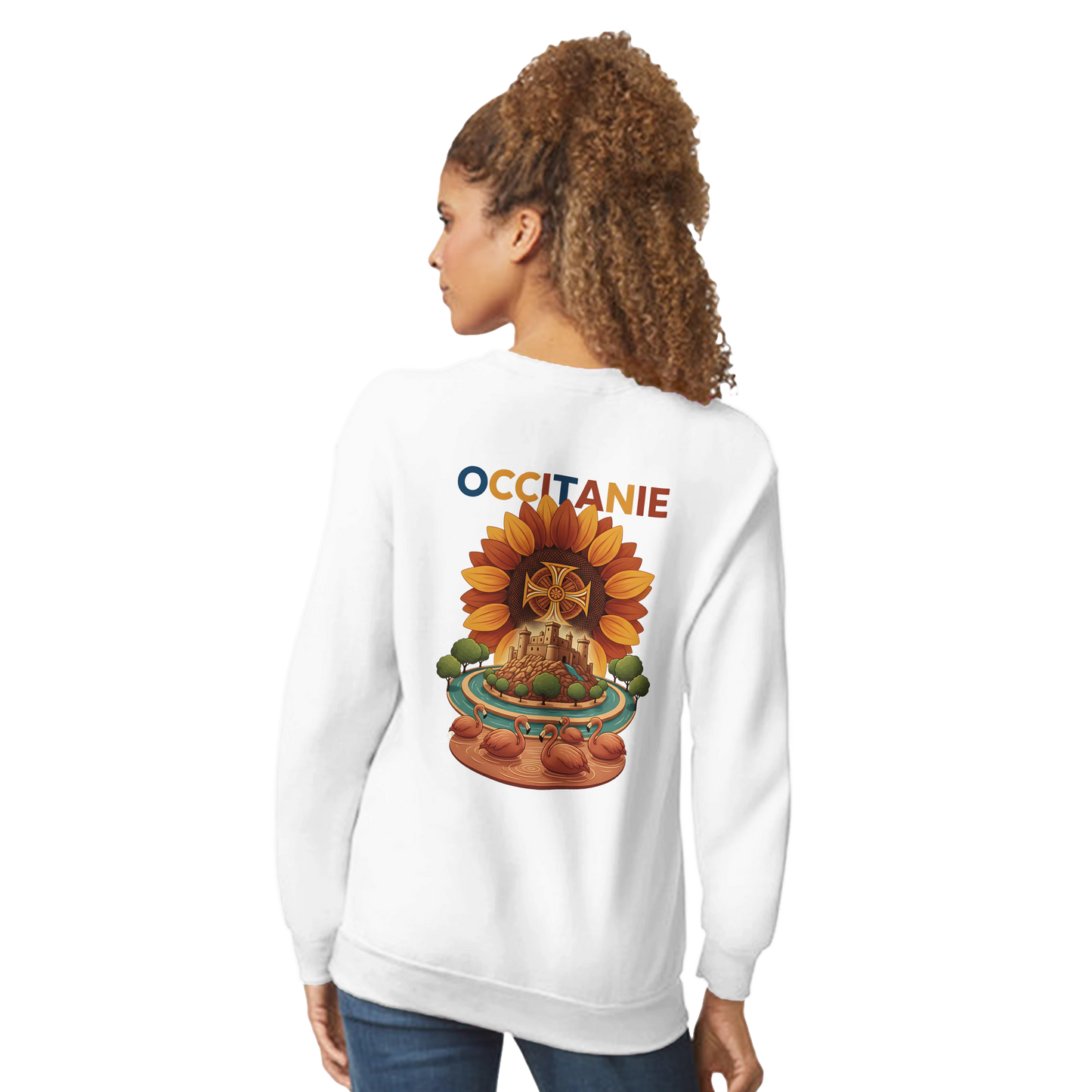 Sweat-shirt Unisexe Occitanie – Sweat Confortable et Résistant