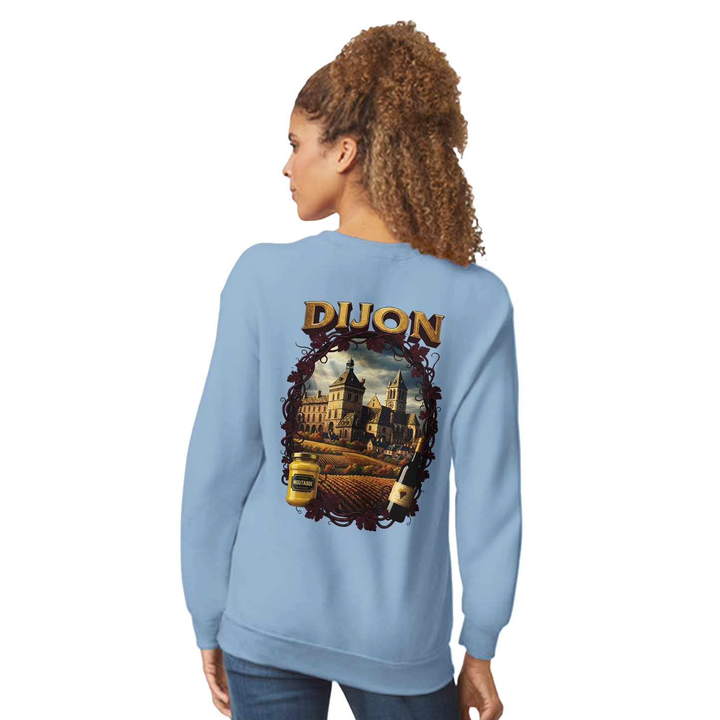 Sweat-shirt Unisexe Dijon – Ville de France – Coupe Classique Confortable