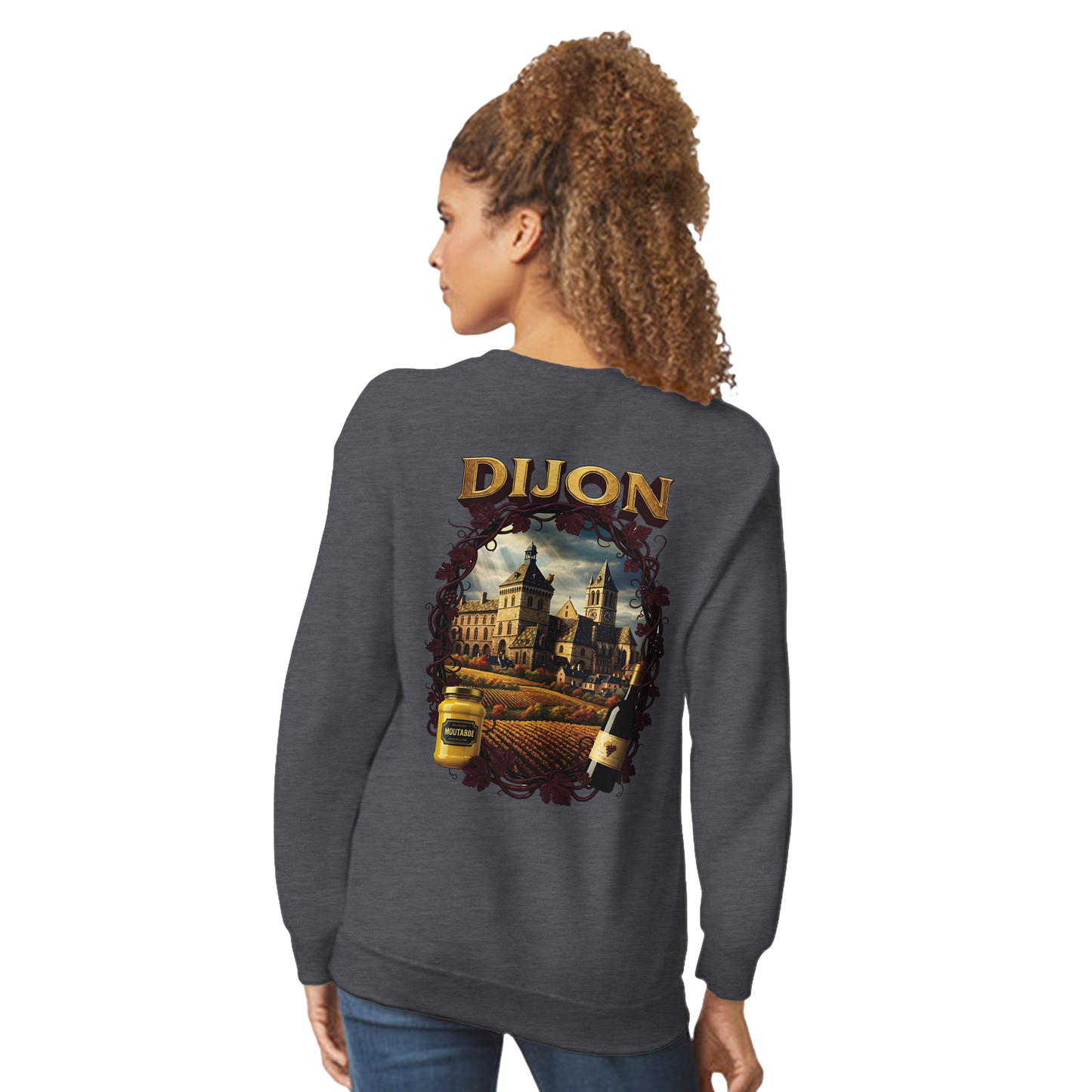 Sweat-shirt Unisexe Dijon – Ville de France – Coupe Classique Confortable