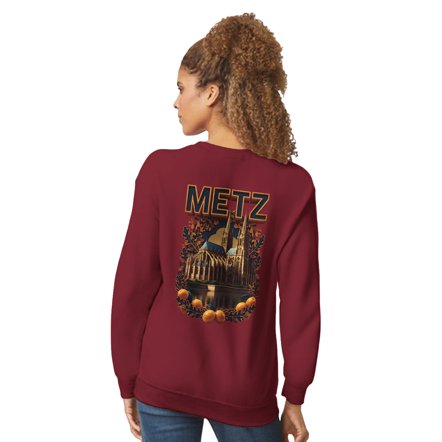 Sweat-shirt unisexe Metz – Coupe classique et confort premium