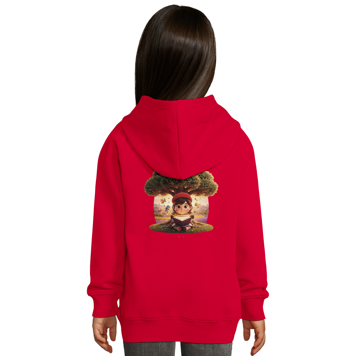 Sweat à capuche fille - La petite française qui rêve grand