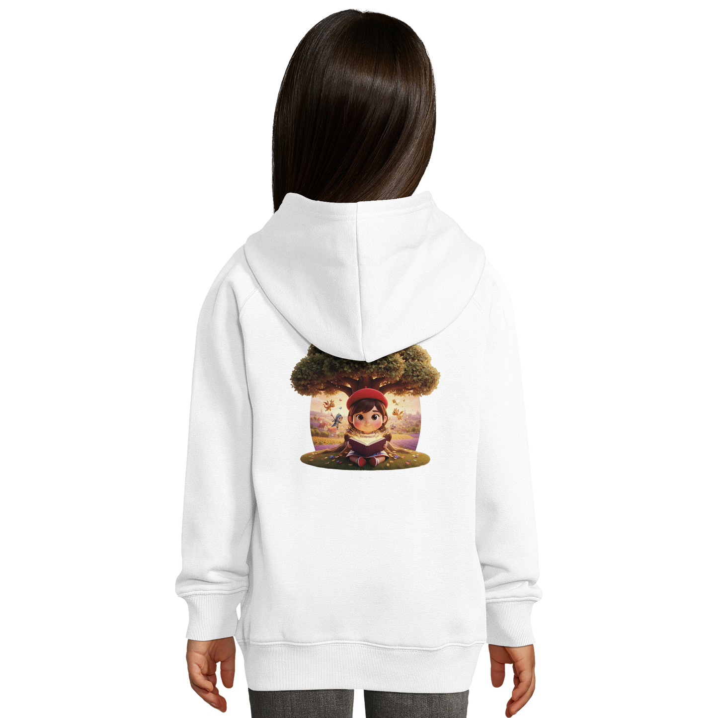 Sweat à capuche fille - La petite française qui rêve grand