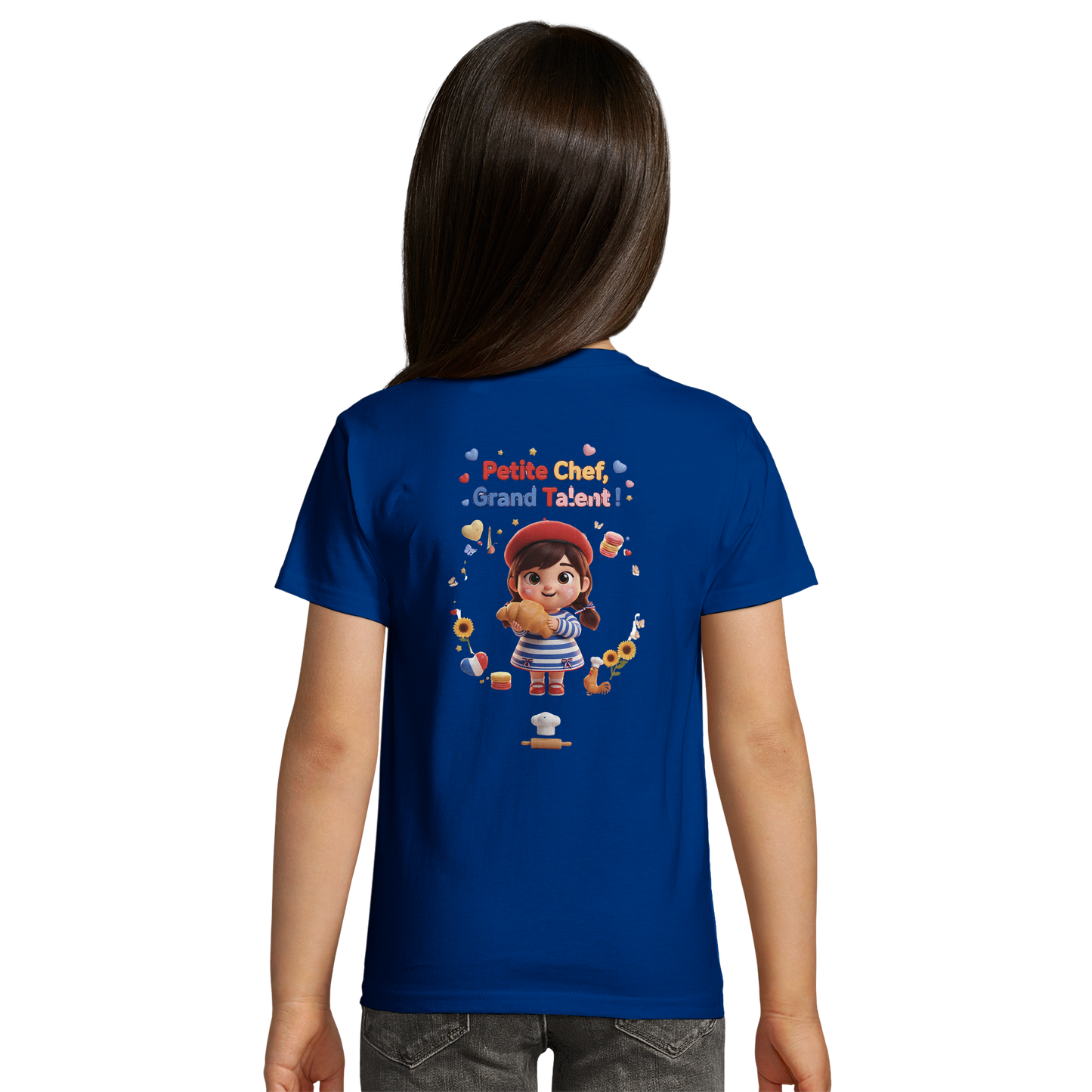T-Shirt fille 'Petite Chef Grand Talent' – 100% Coton Bio