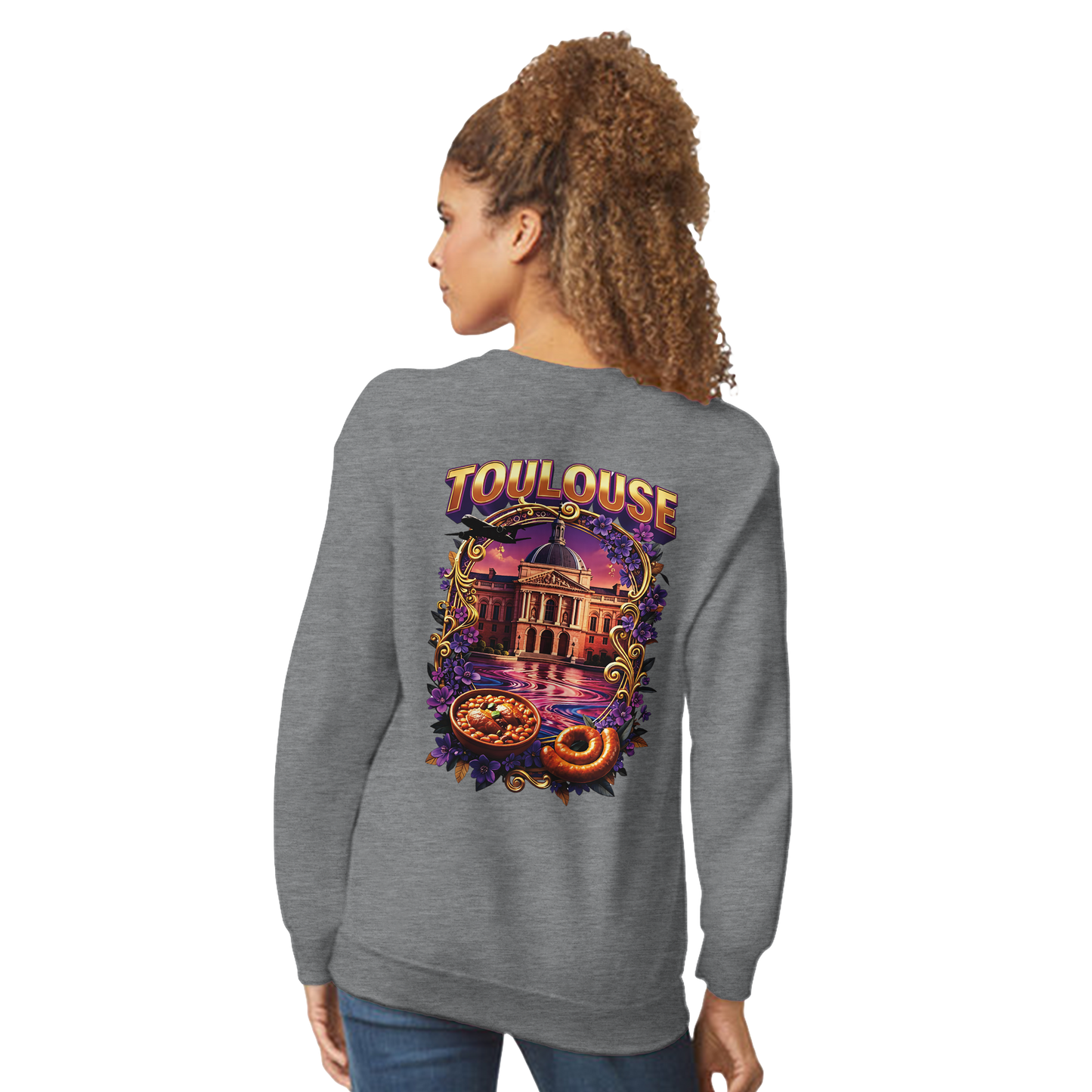 Sweat-shirt Unisexe Toulouse – Design Ville de France