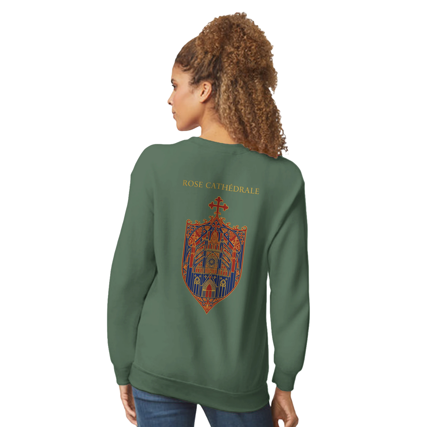 Sweat-shirt Femme Rose Cathédrale – Confort et Style Classique