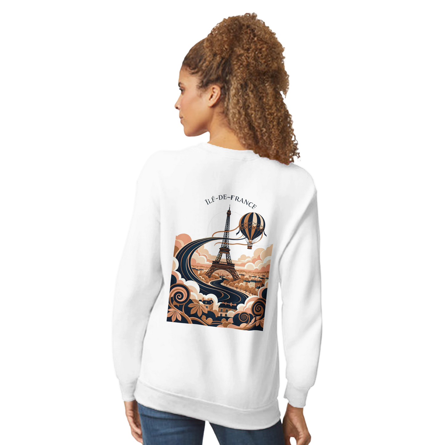 Sweat-shirt Unisexe Île-de-France – Confort Premium et Coupe Classique