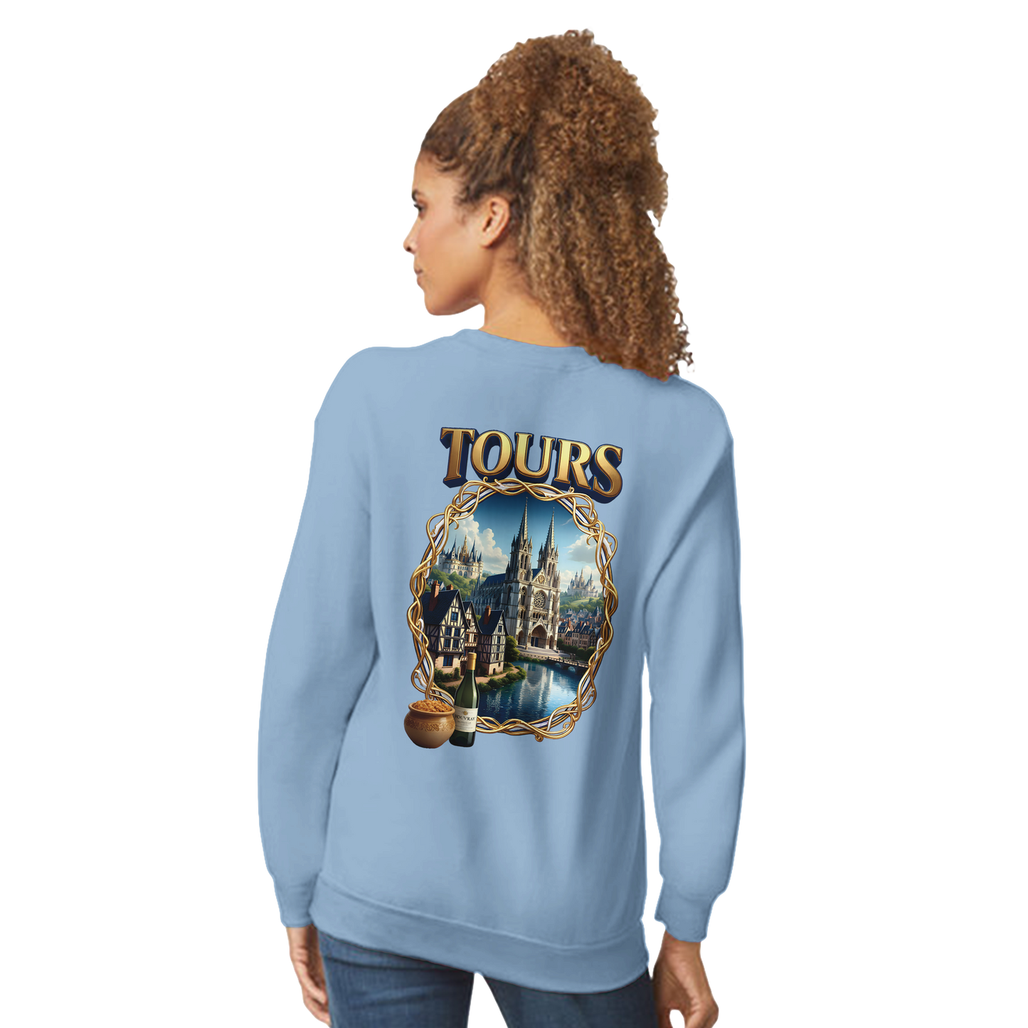 Sweat-shirt Unisexe Tours France - Classique et Confortable