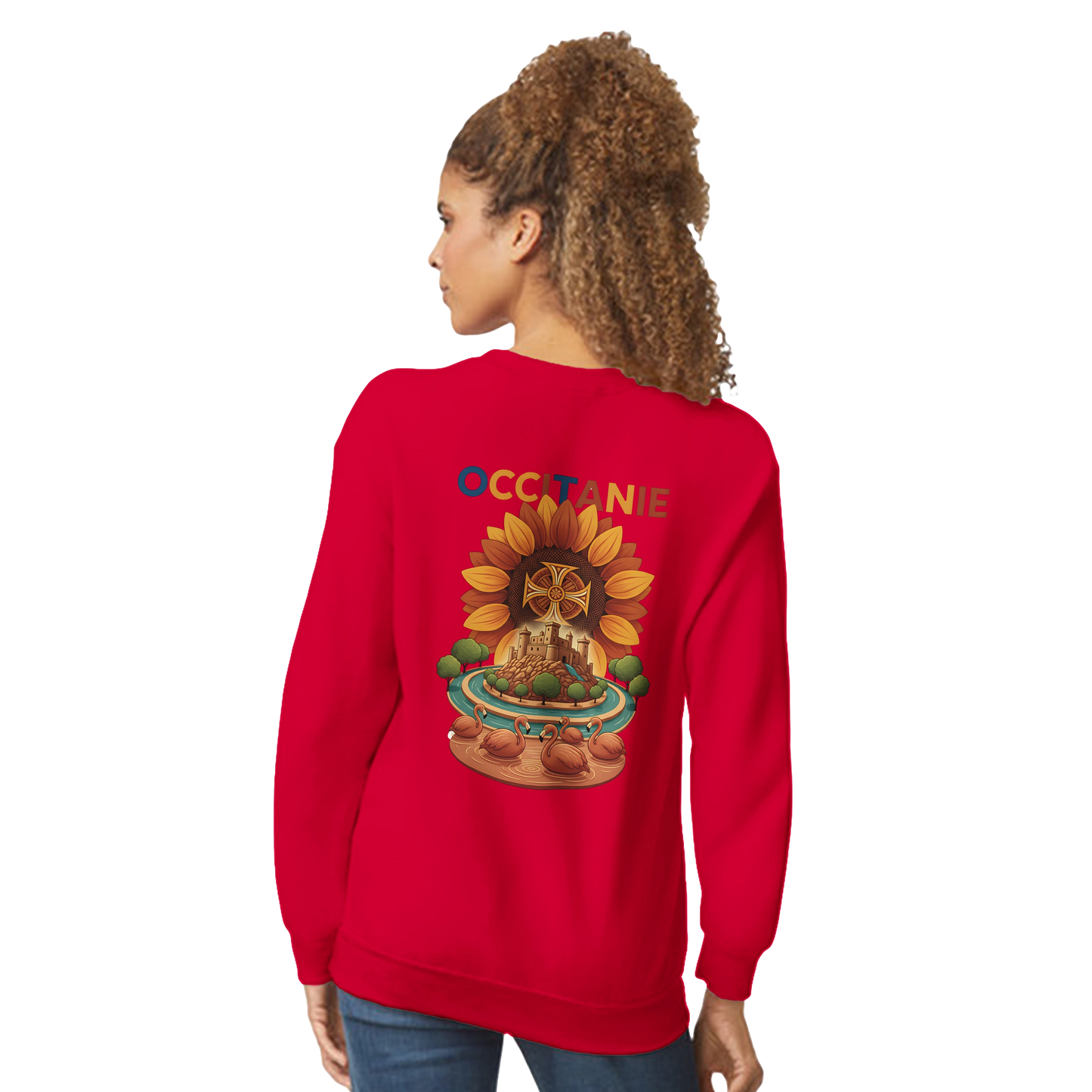 Sweat-shirt Unisexe Occitanie – Sweat Confortable et Résistant