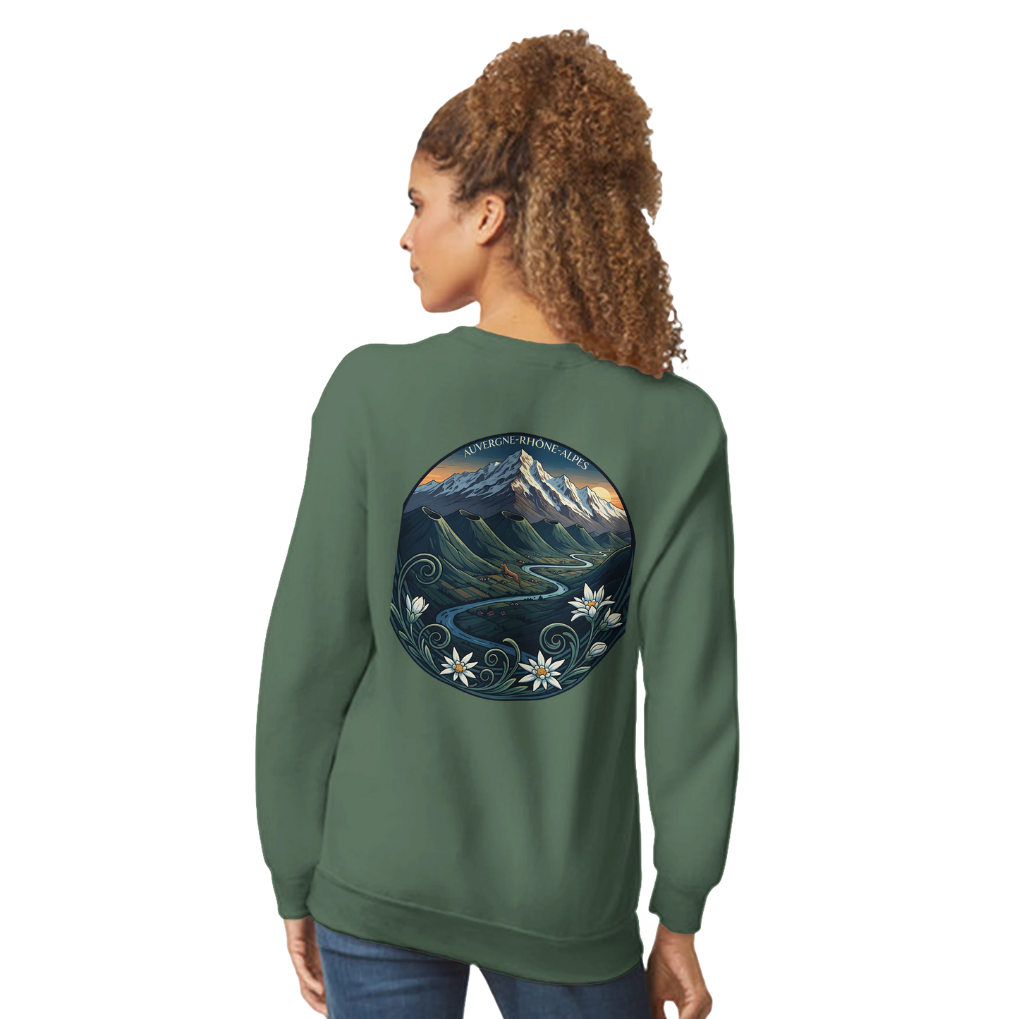 Sweat-shirt Unisexe Auvergne-Rhône-Alpes – Confort Classique