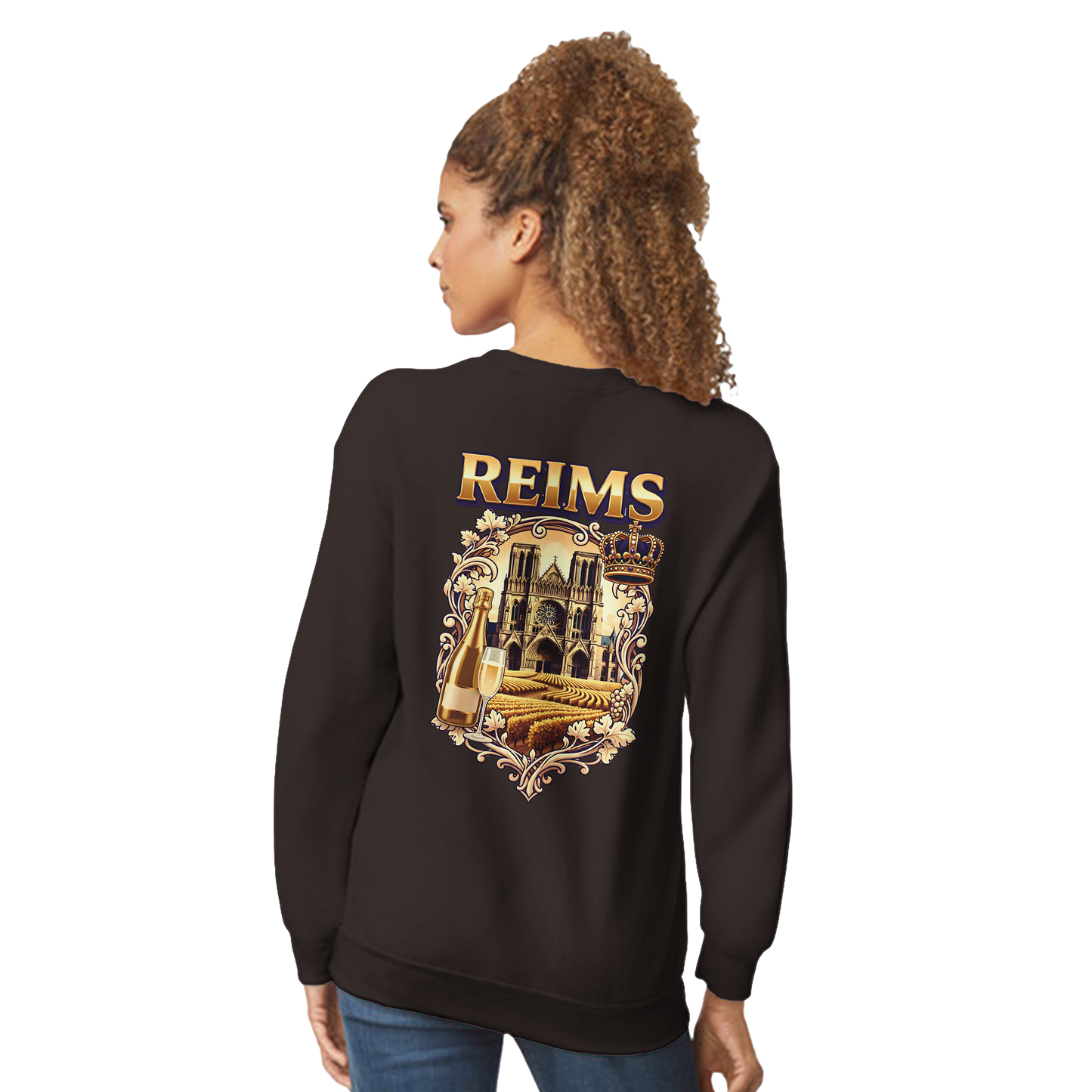 Sweat-shirt Reims – Sweat à col rond confortable en coton mélangé