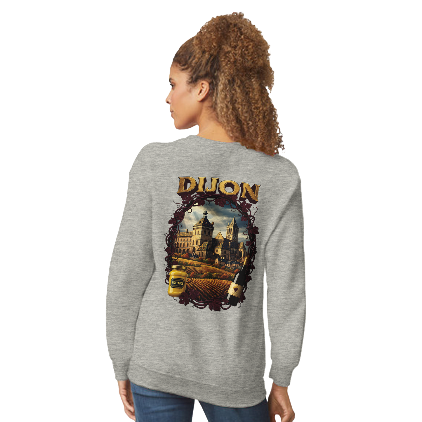 Sweat-shirt Unisexe Dijon – Ville de France – Coupe Classique Confortable