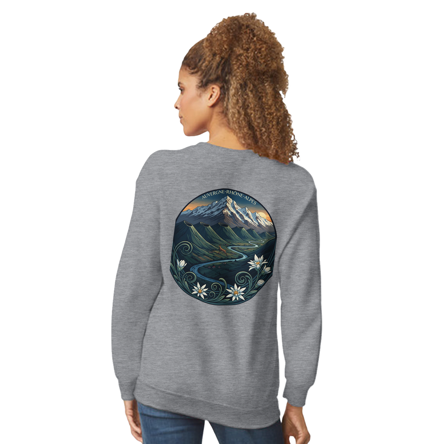 Sweat-shirt Unisexe Auvergne-Rhône-Alpes – Confort Classique