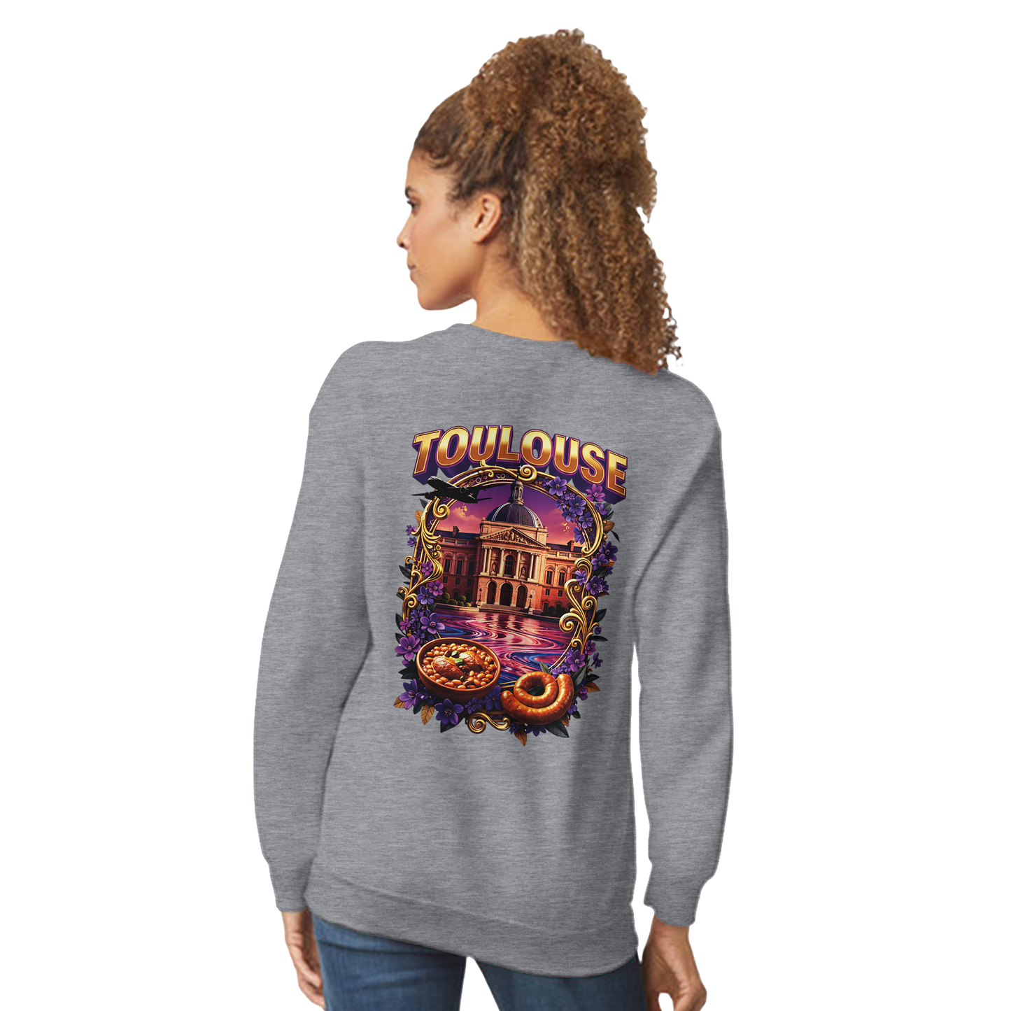 Sweat-shirt Unisexe Toulouse – Design Ville de France