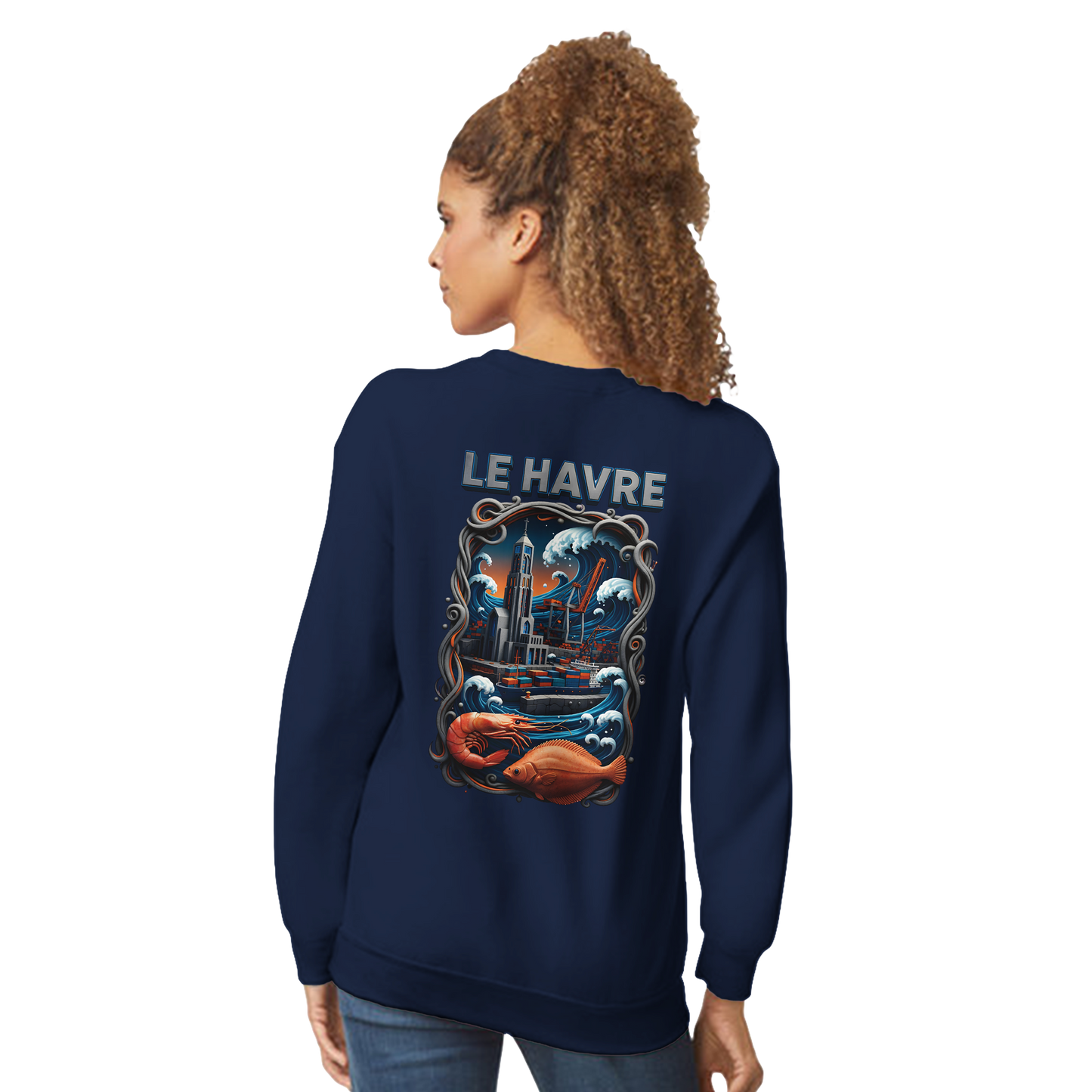Sweat-shirt Unisexe Le Havre – Pull Classique Confortable