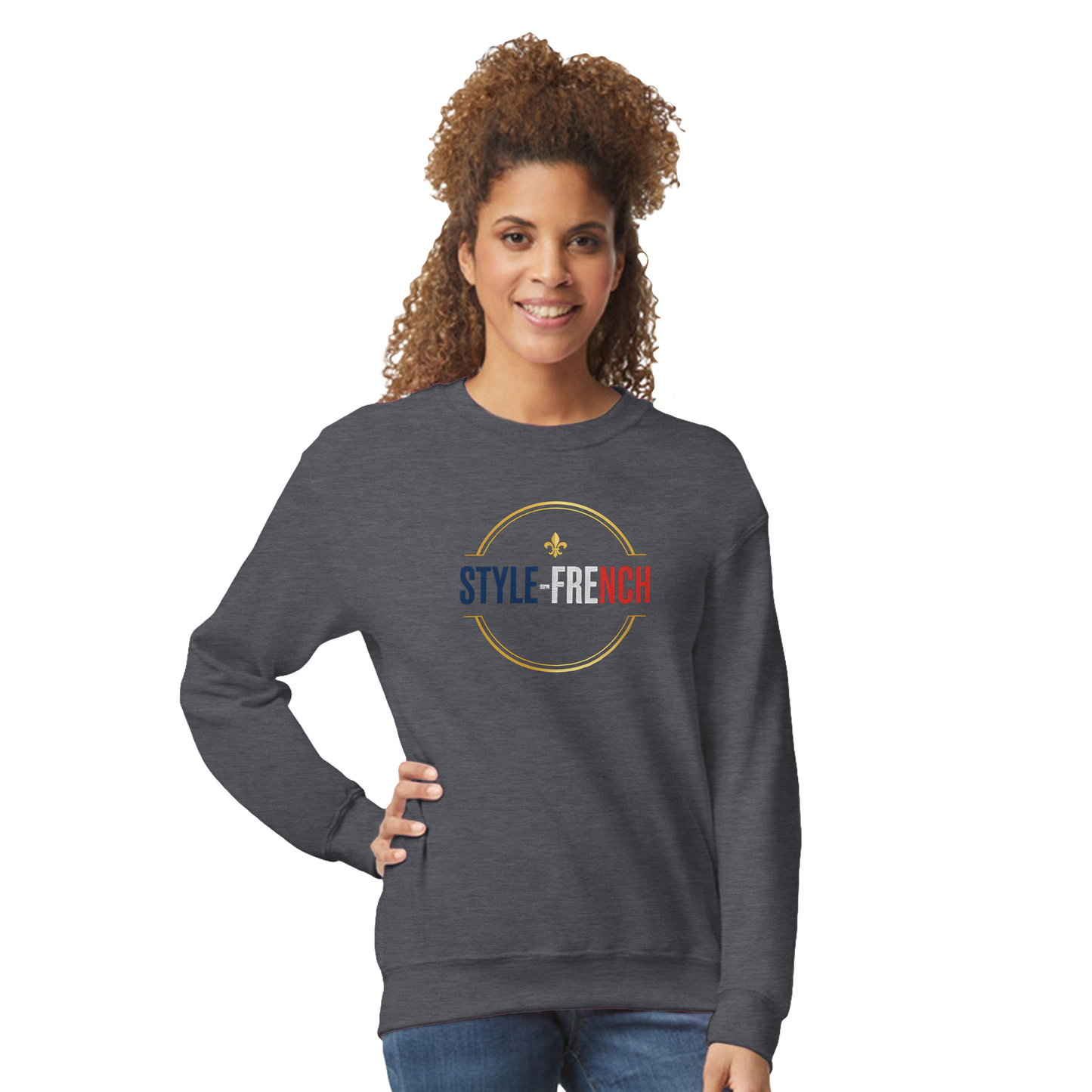 Sweat-shirt Unisexe Caen - Ville de France - Confort Classique