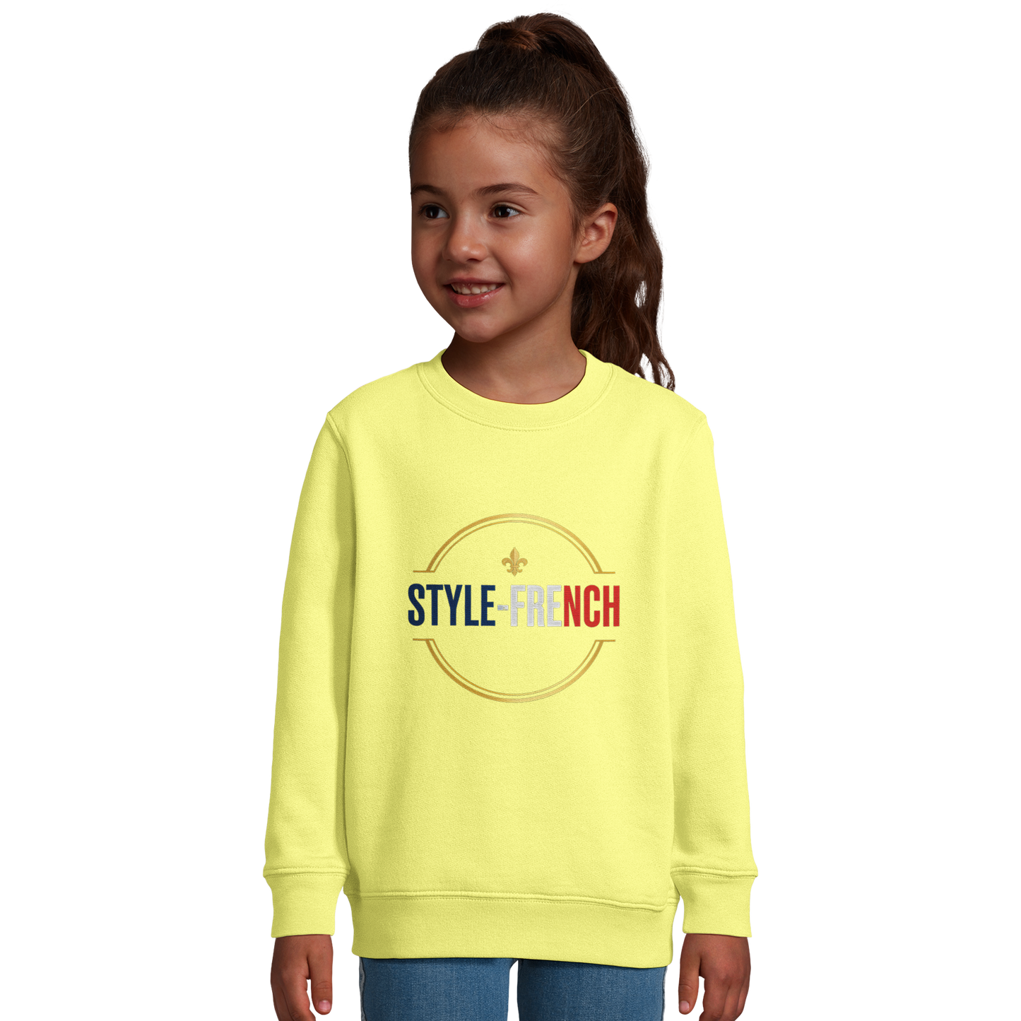 Sweat-shirt fille Petite Championne Olympique – Confort Éco-Responsable