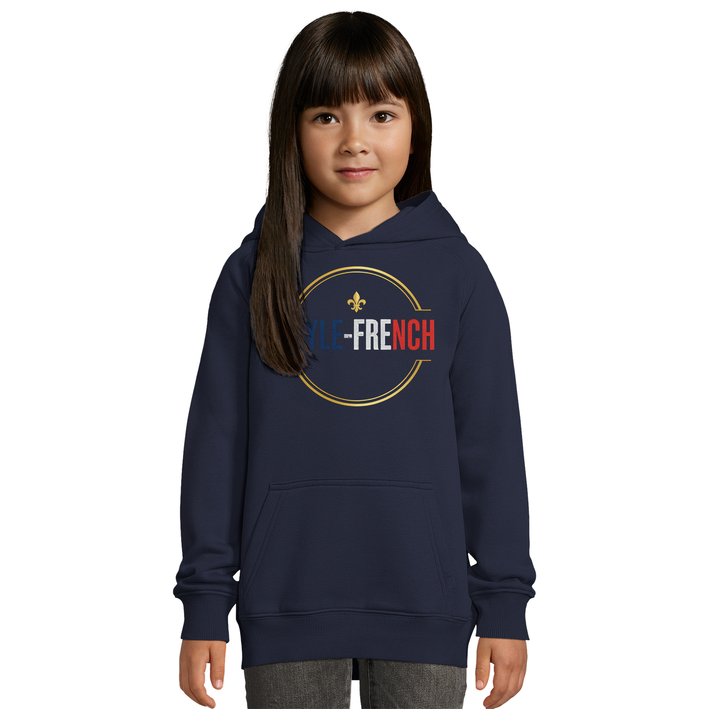 Sweat à capuche fille 'Petite Chef Grand Talent' - Coton Bio
