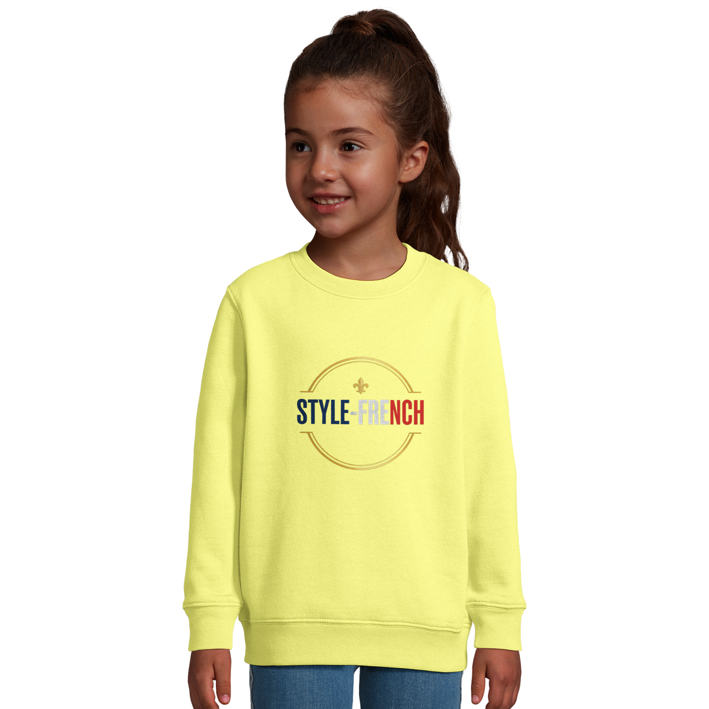 Ma France Je T'aime Sweat-shirt pour Enfant - Coton Bio Confortable