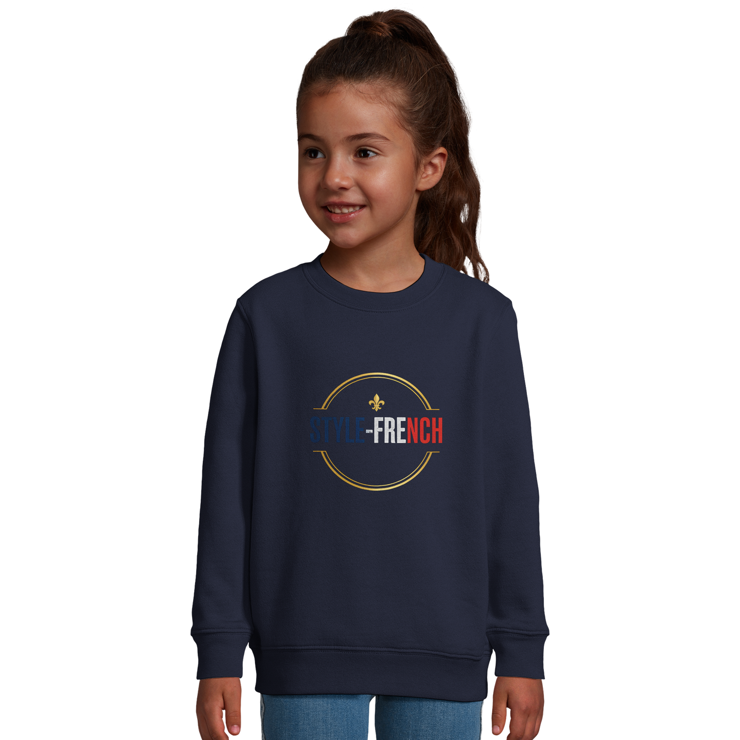 Ma France Je T'aime Sweat-shirt pour Enfant - Coton Bio Confortable