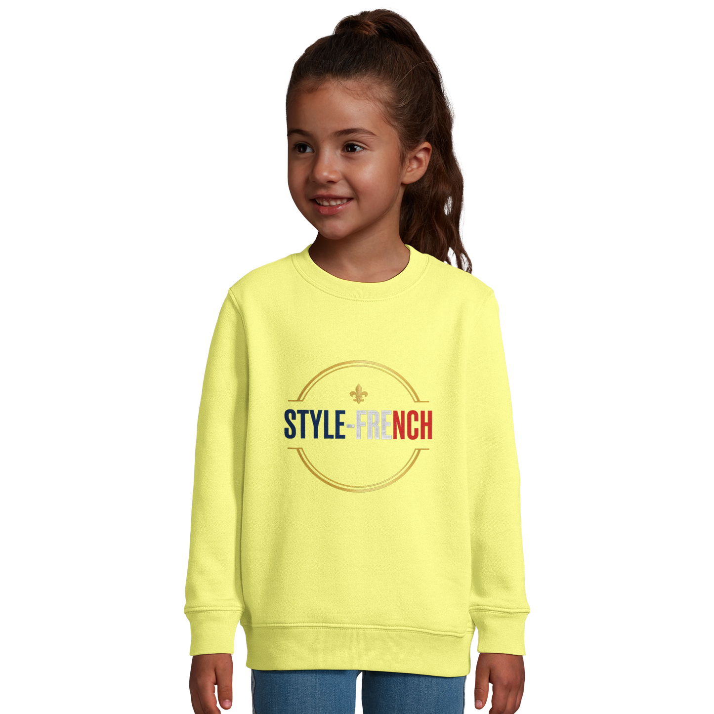 Sweat-shirt fille "Petite Chef, Grand Talent" – Coton Écoresponsable