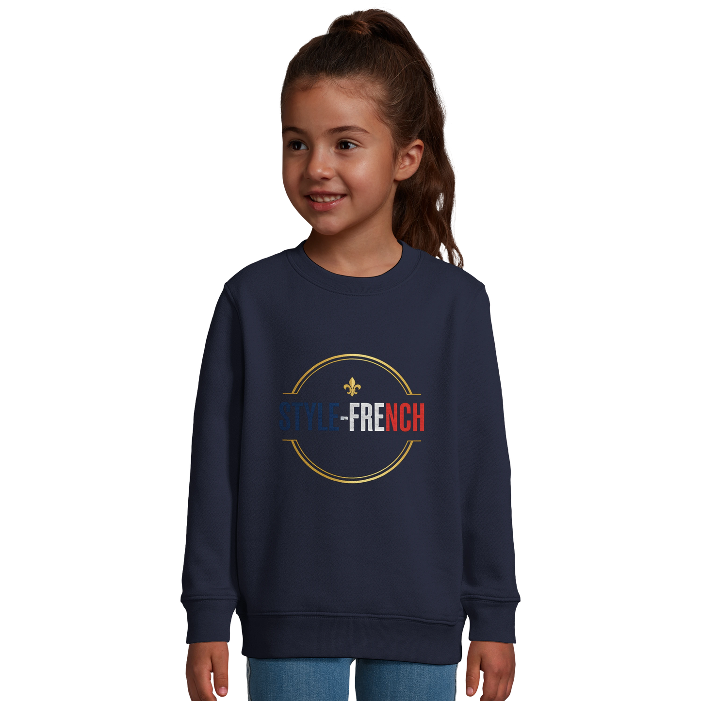 Sweat-shirt fille "Petite Chef, Grand Talent" – Coton Écoresponsable