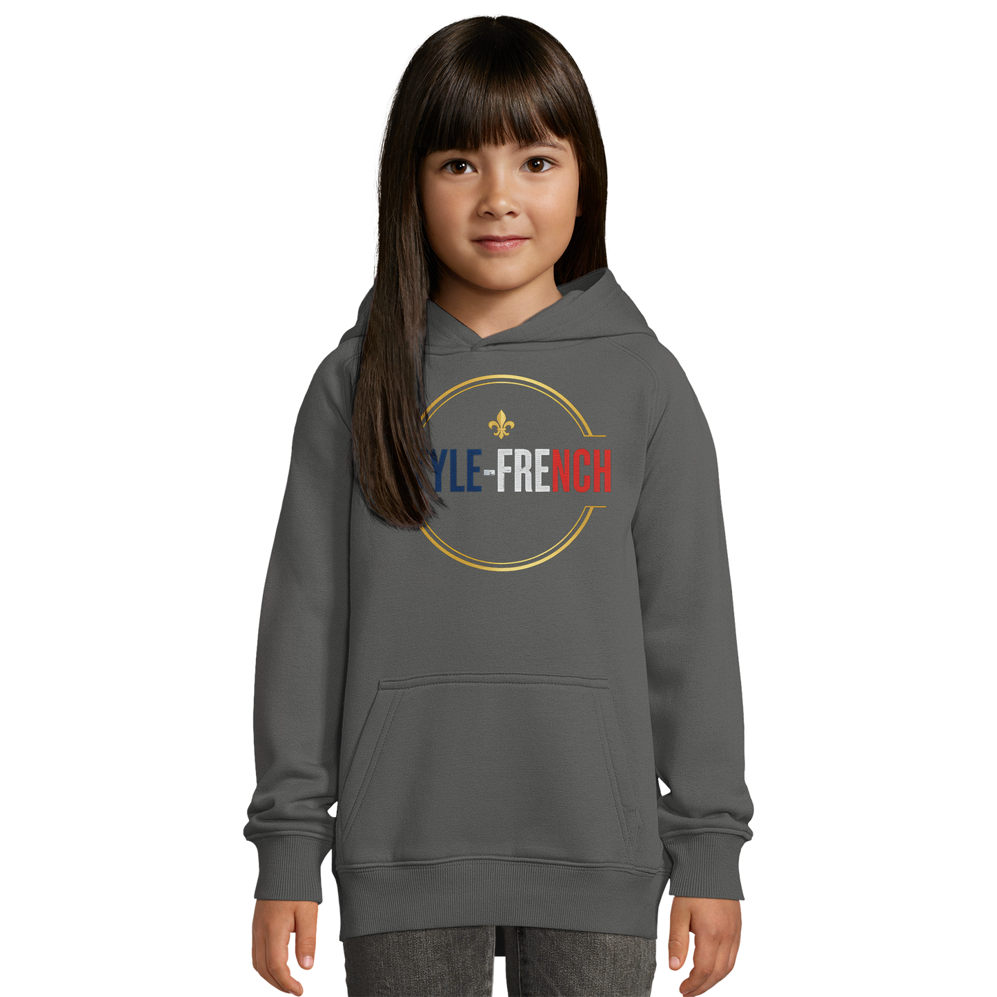 Sweat à capuche fille 'Petite Chef Grand Talent' - Coton Bio