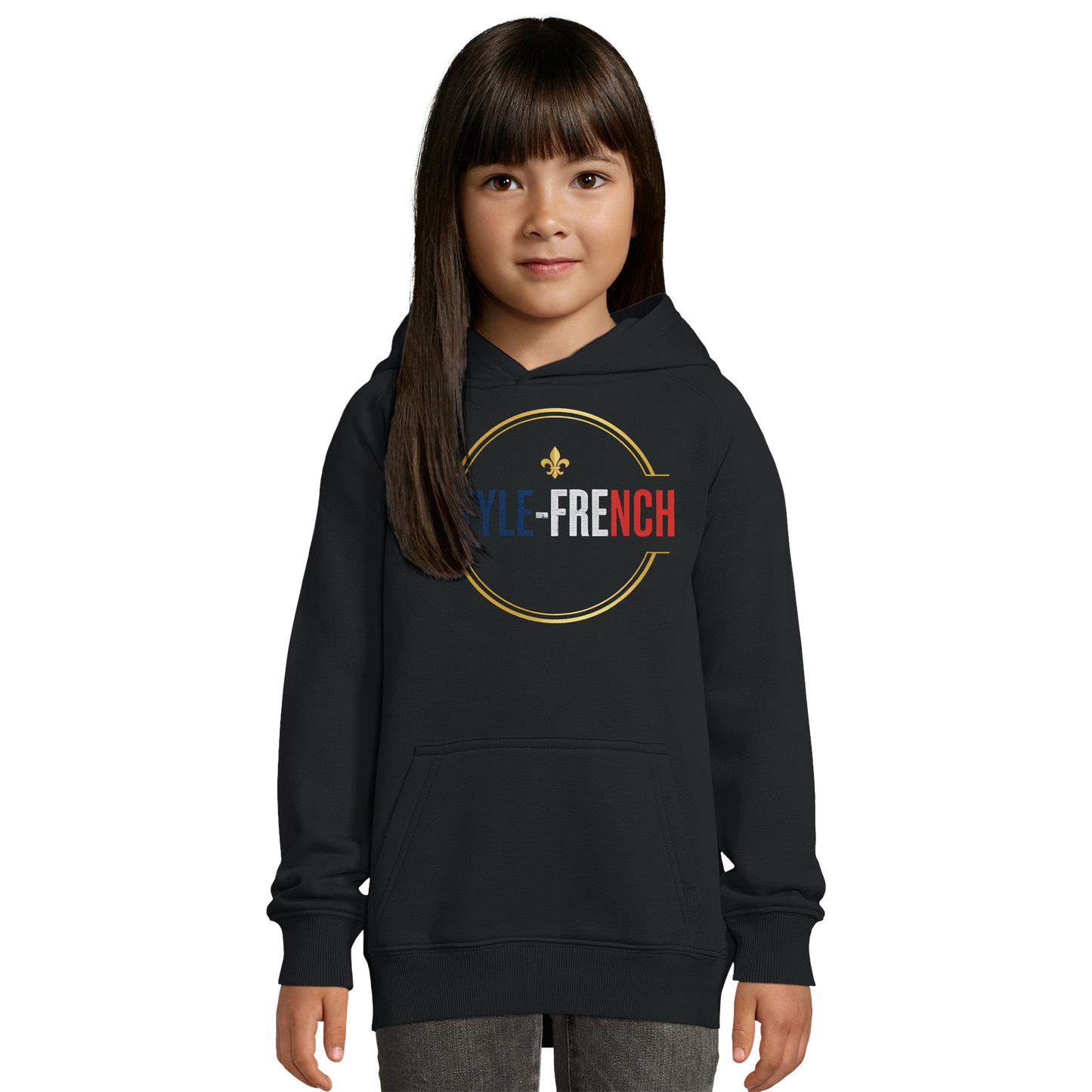 Sweat à Capuche fille Petite Génie de France - Coton Bio