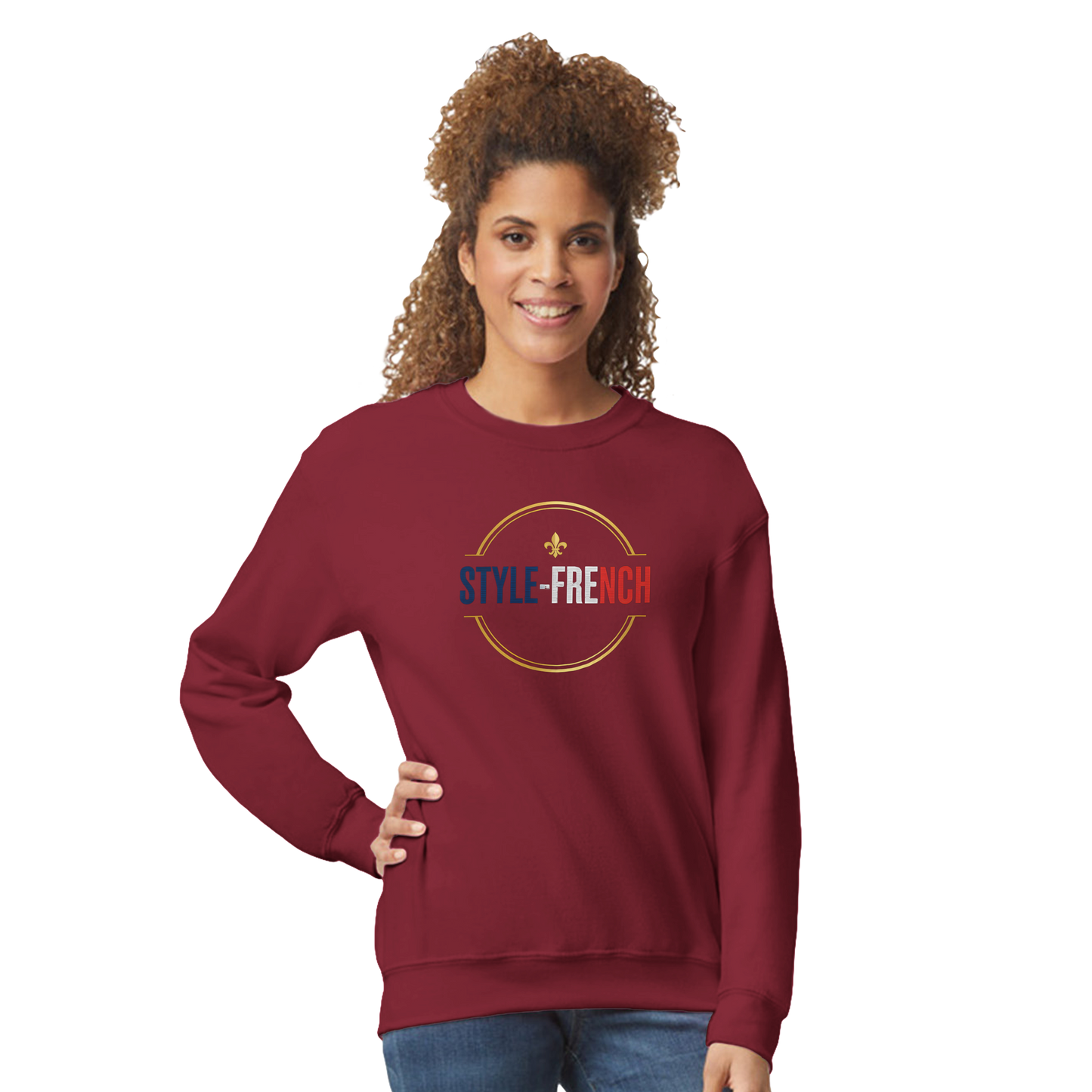 Sweat-shirt Unisexe Caen - Ville de France - Confort Classique