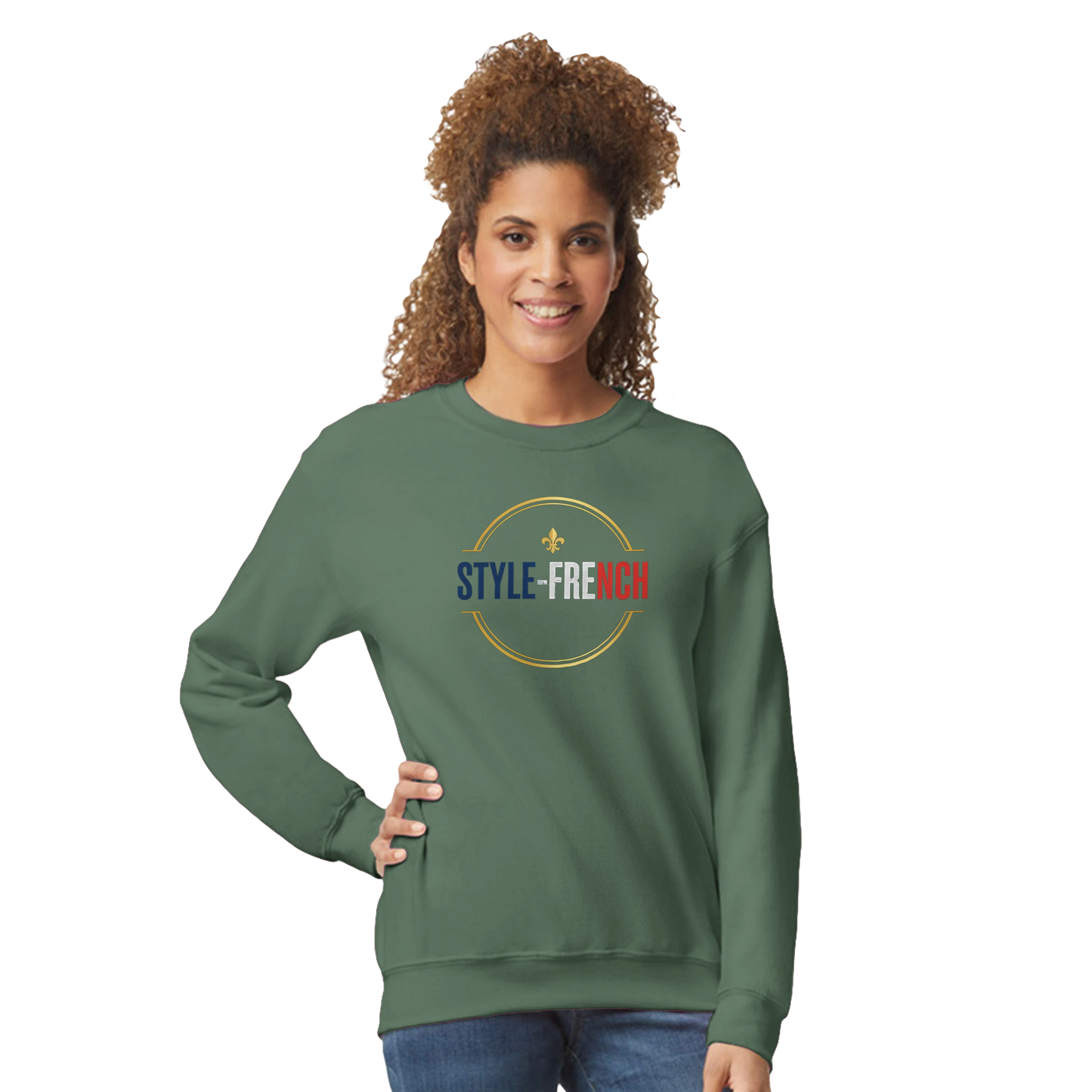 Sweat-shirt Femme Rose Cathédrale – Confort et Style Classique