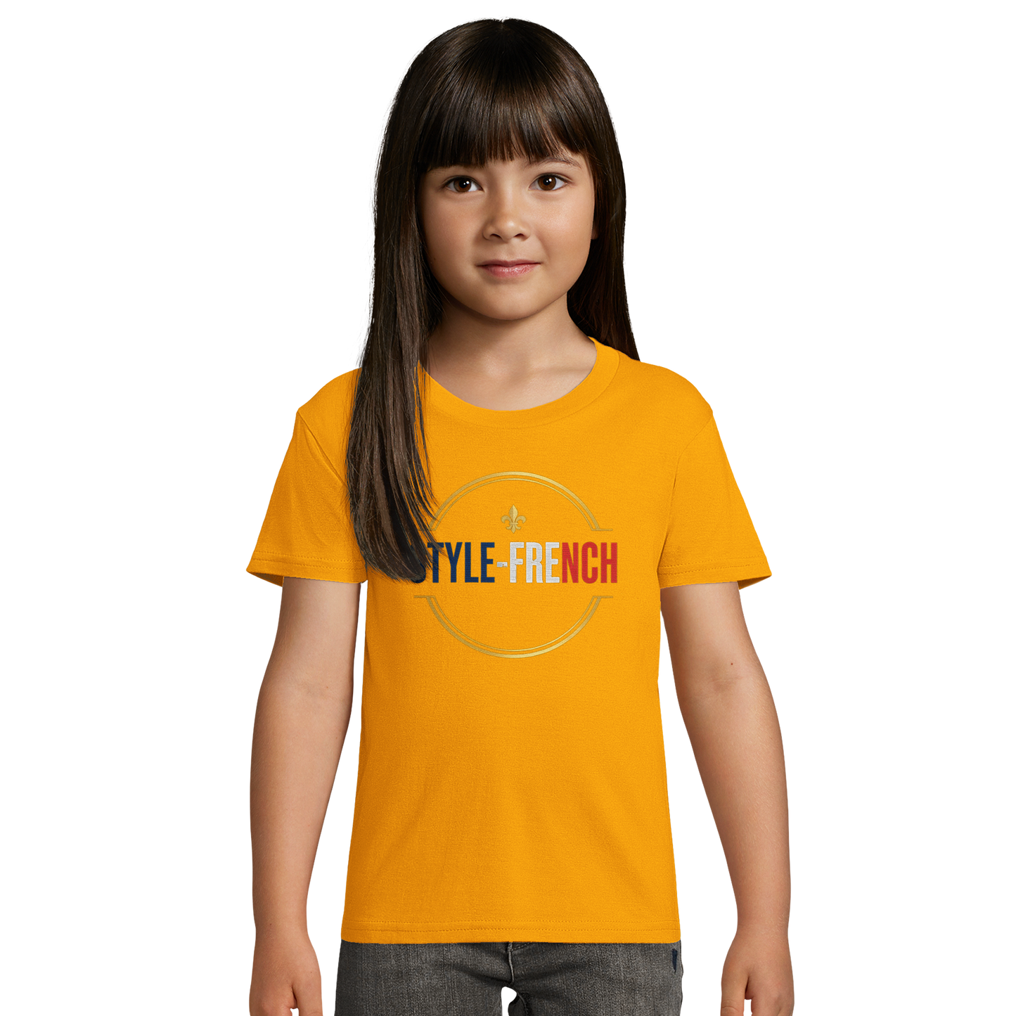 T-shirt Fille « Ma France je t'aime » - Coton Bio Premium