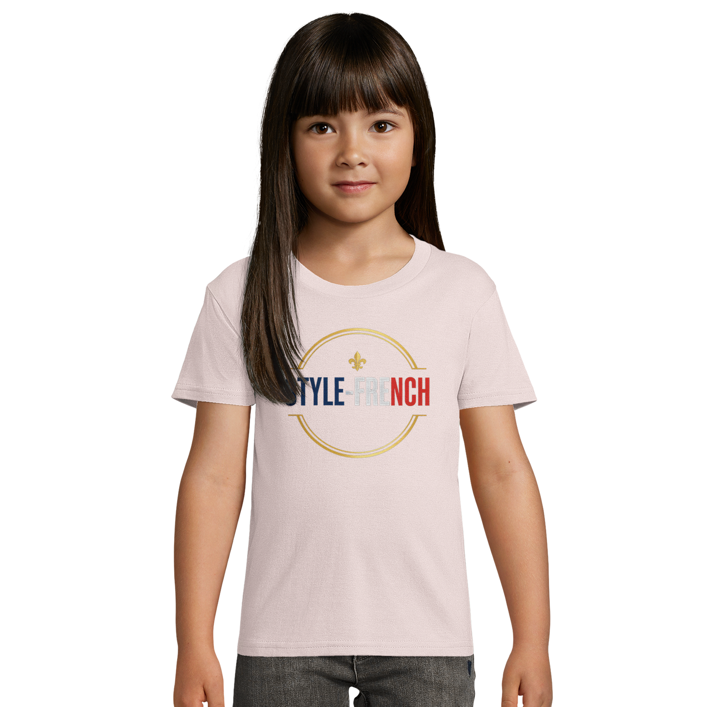 T-shirt Fille « Ma France je t'aime » - Coton Bio Premium