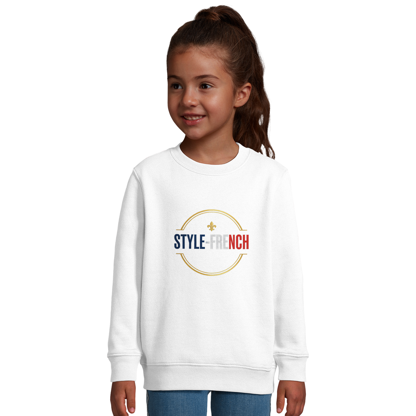Ma France Je T'aime Sweat-shirt pour Enfant - Coton Bio Confortable
