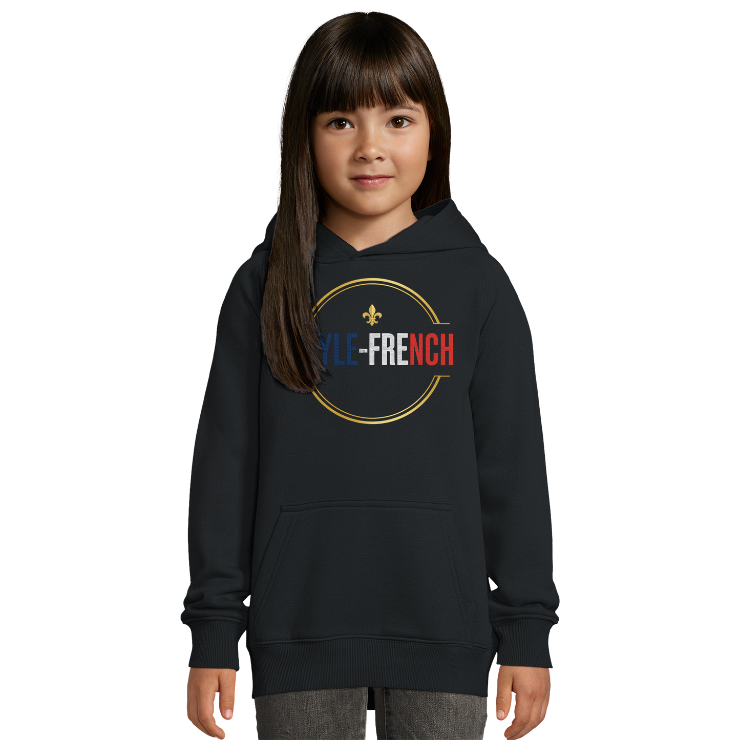 Sweat à capuche fille 'Petite Chef Grand Talent' - Coton Bio