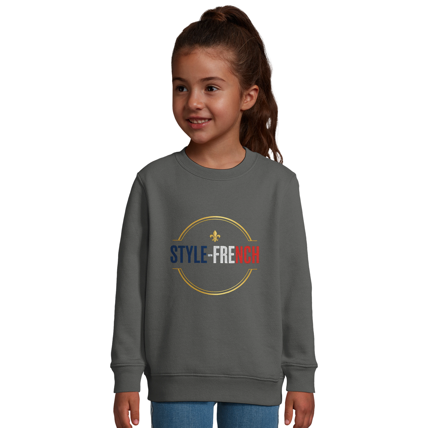 Sweat-shirt fille "Petite Chef, Grand Talent" – Coton Écoresponsable