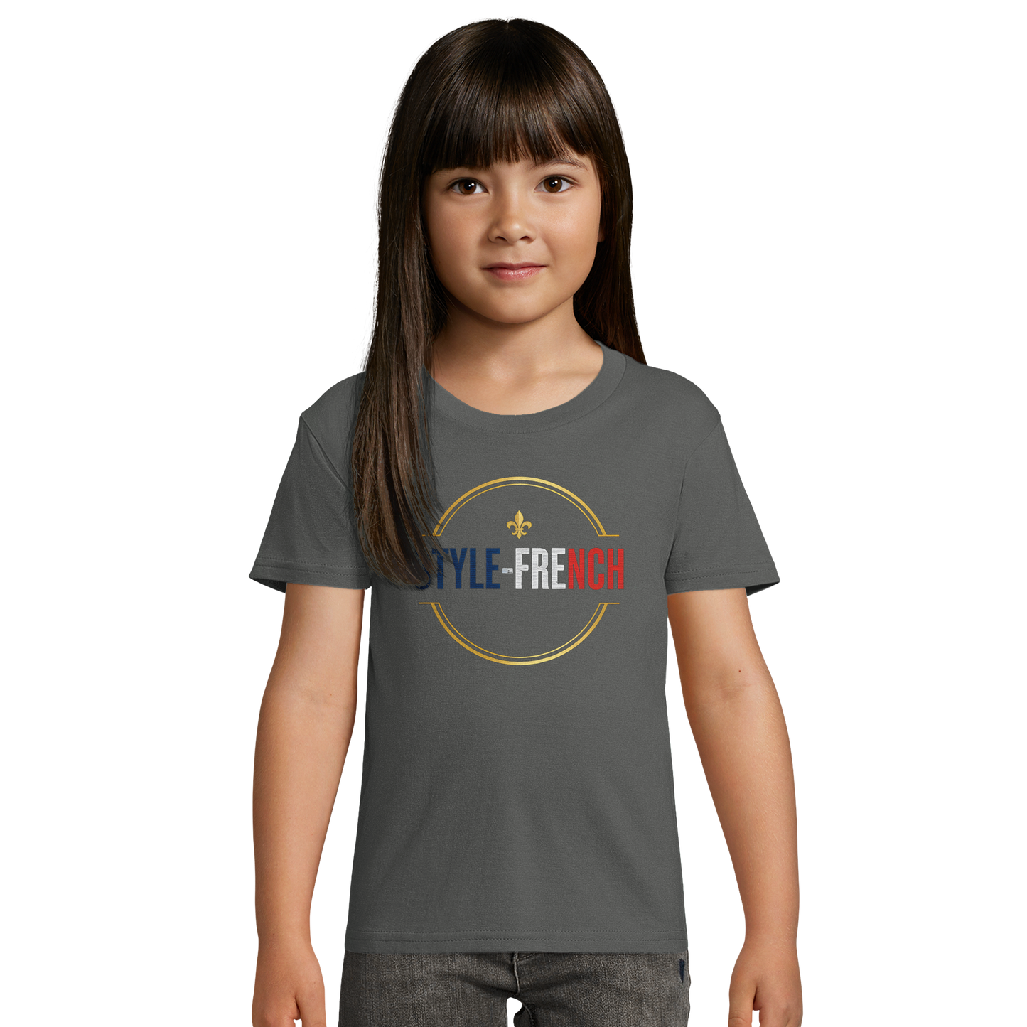 T-shirt Fille « Ma France je t'aime » - Coton Bio Premium