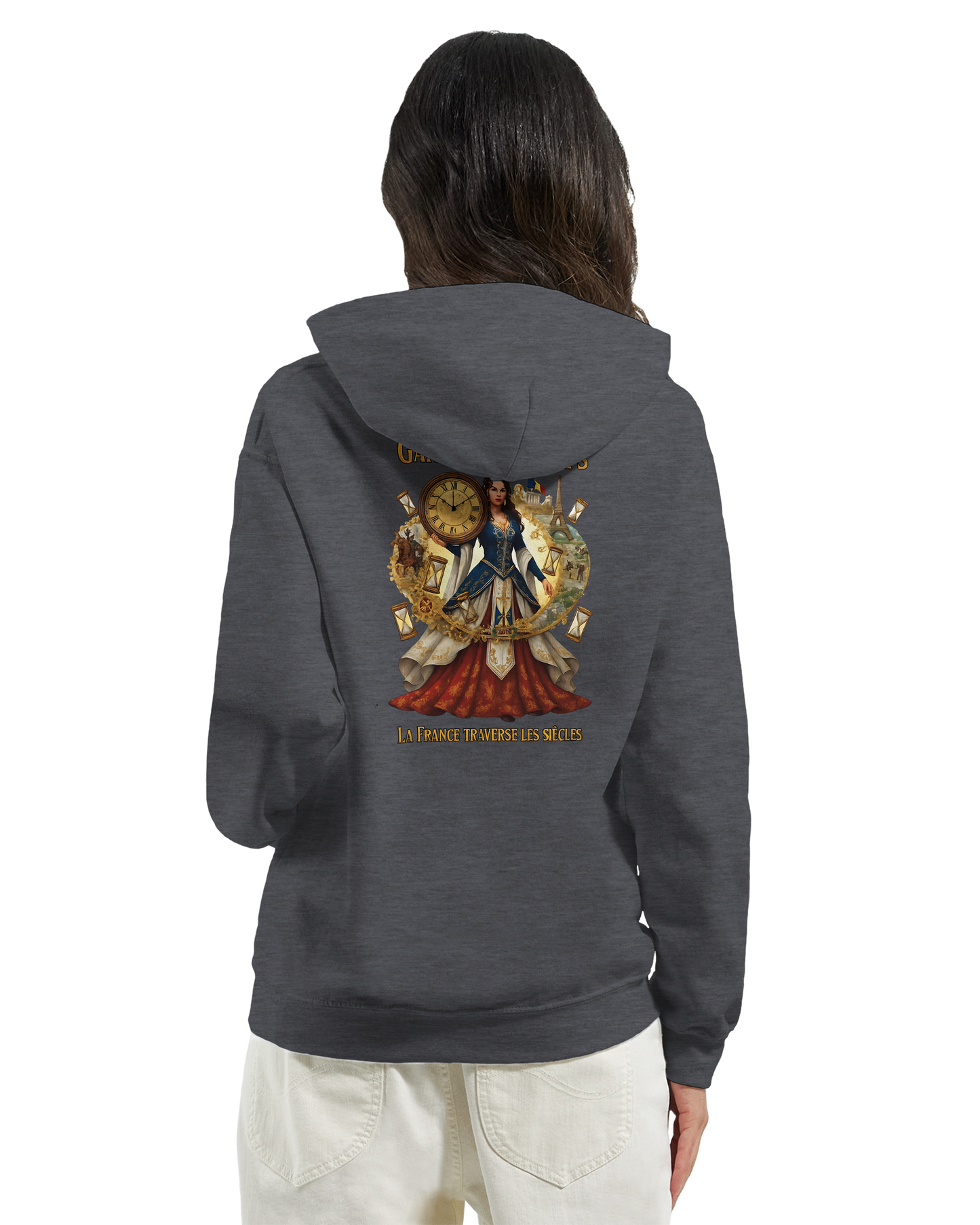 Sweat à Capuche Femme Gardienne du Temps - Confort Premium