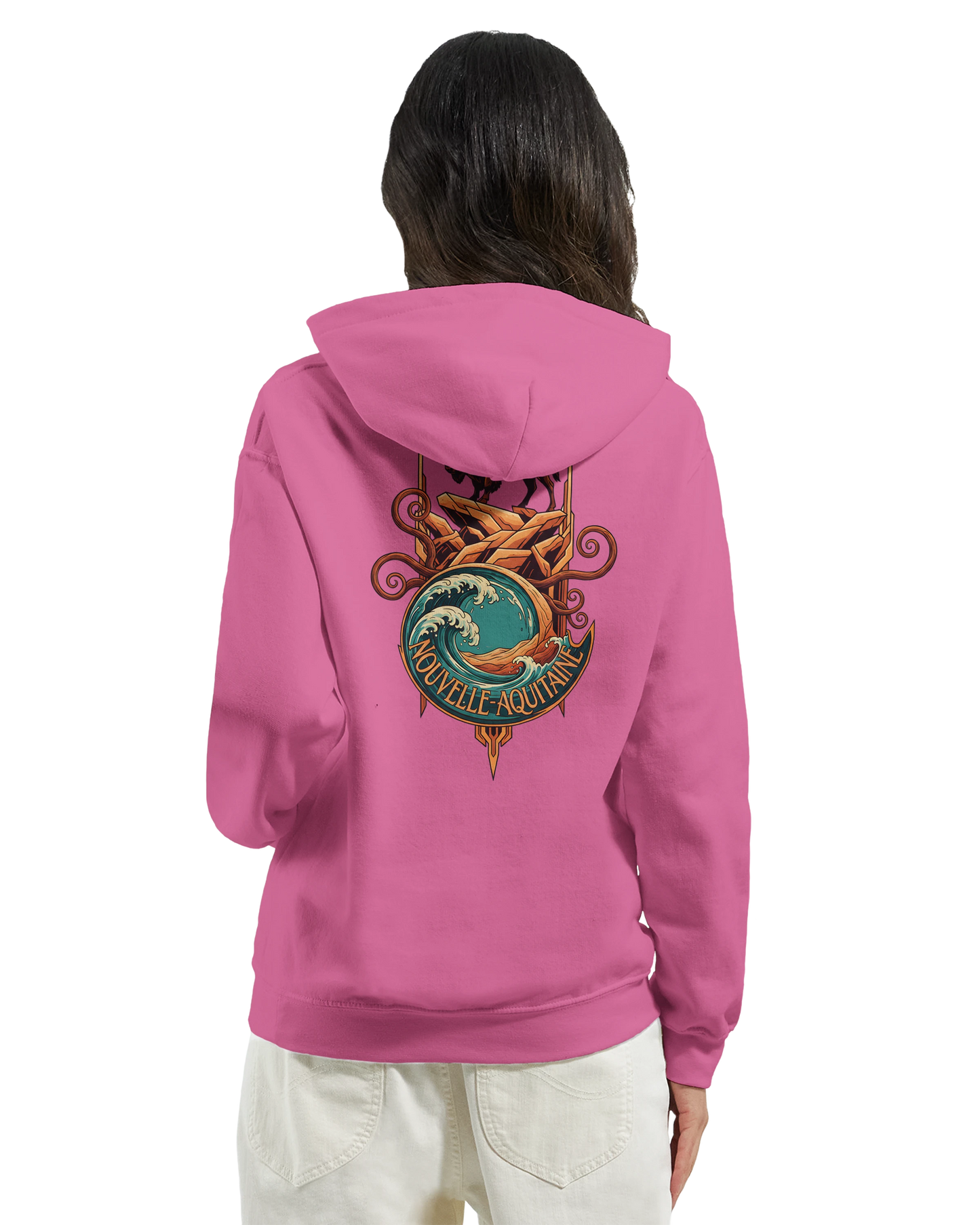 Sweat à capuche unisexe Nouvelle-Aquitaine - Hoodie premium en coton mélangé