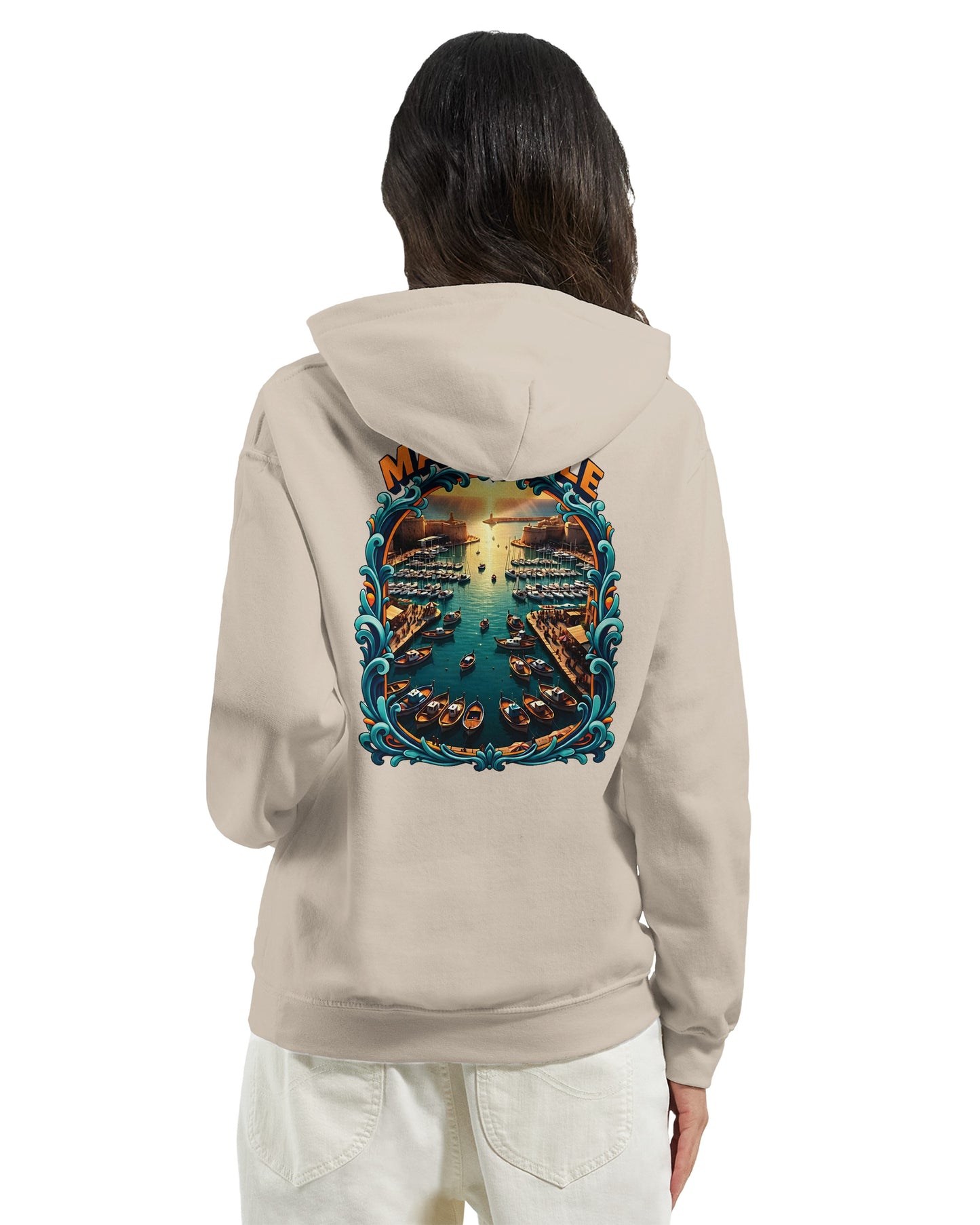 Sweat à capuche unisexe Marseille – Hoodie premium en coton mélangé
