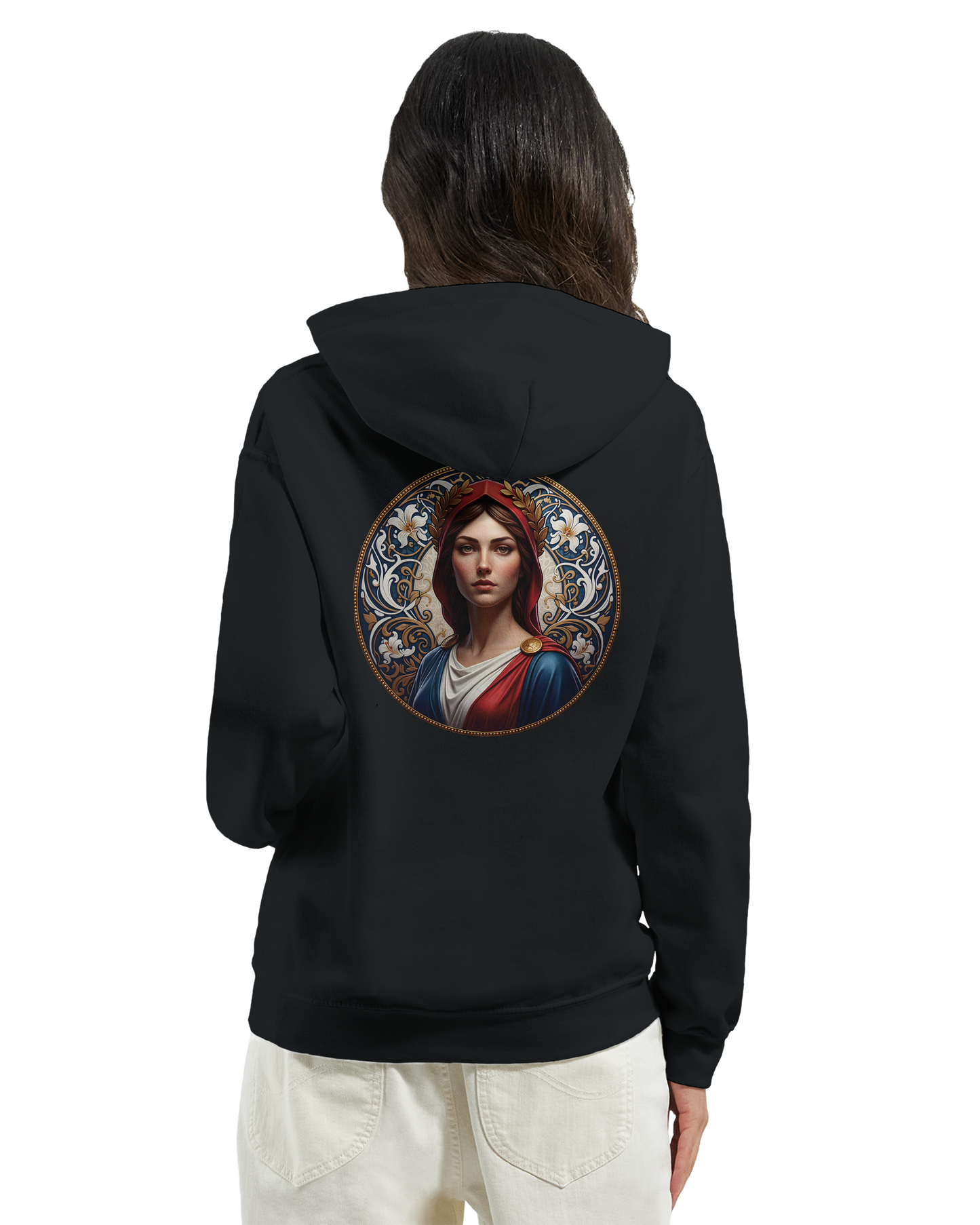Sweat à capuche femme Marianne - Hoodie en coton et polyester